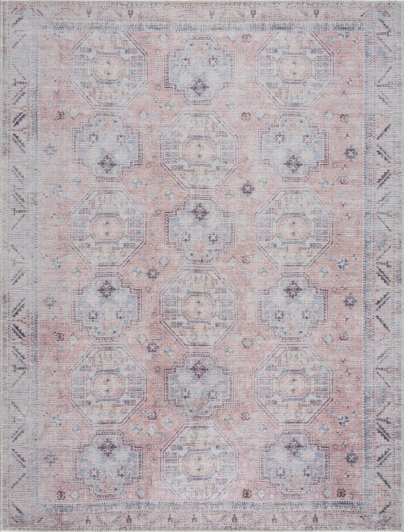 Morcott Peach Washable Area Rug by Boutique Rugs