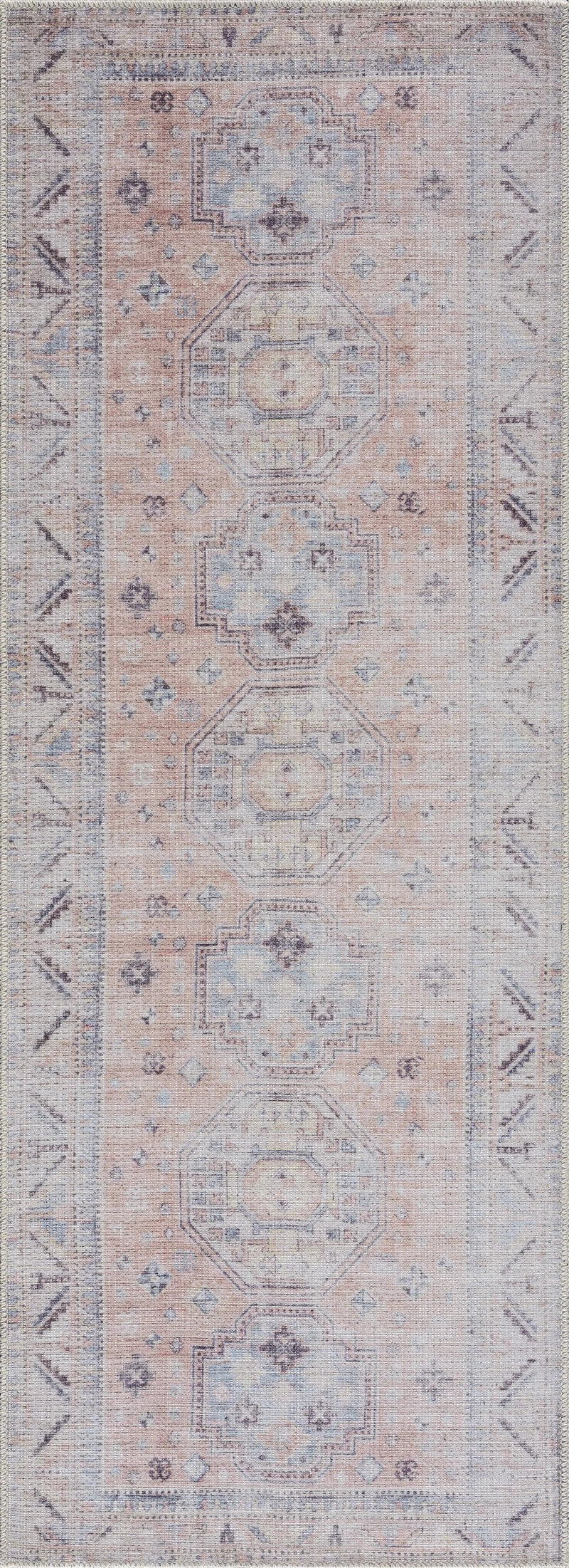 Morcott Peach Washable Area Rug by Boutique Rugs