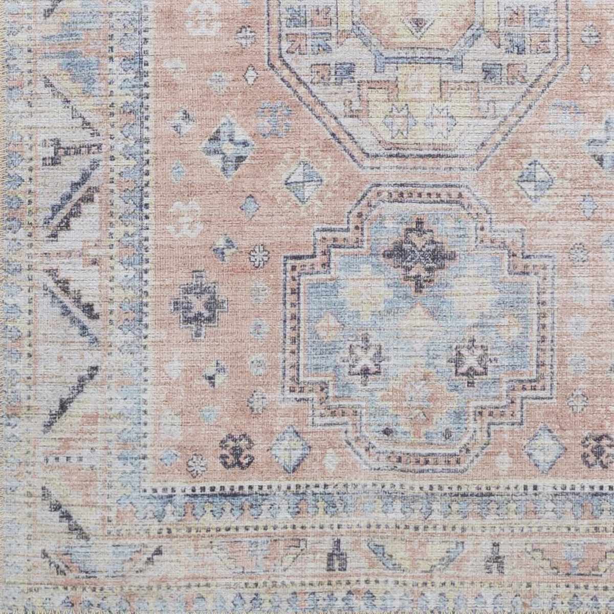 Morcott Peach Washable Area Rug by Boutique Rugs