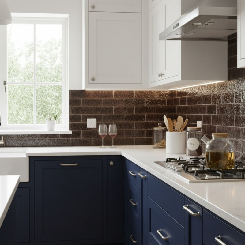 Morning Brew Glossy Subway Glazed Terracotta Tiles 2 9/16x8 7/16 Thin Brick Glossy 2x12 Tiles — 2