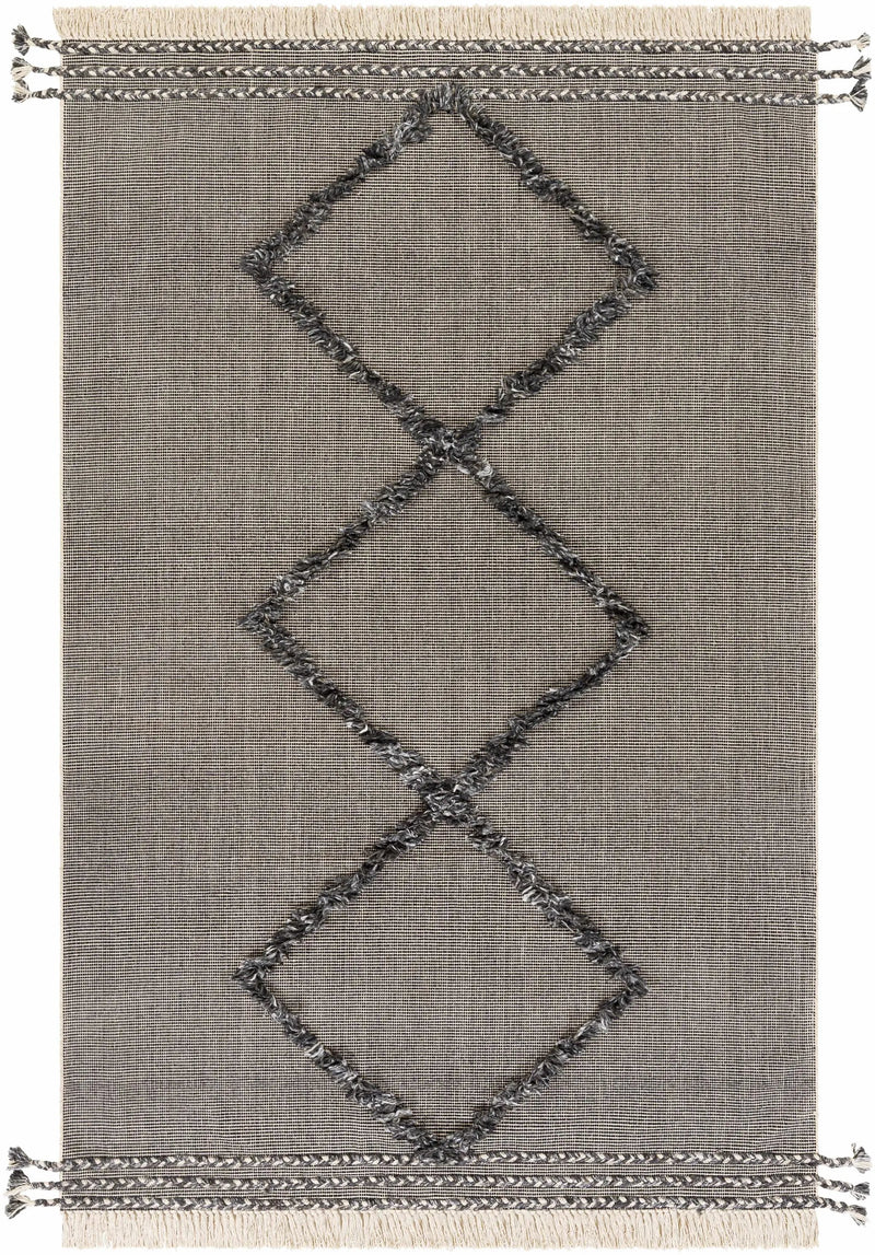 Mossman Brown Diamond High-Low Rug - Clearance by Boutique Rugs