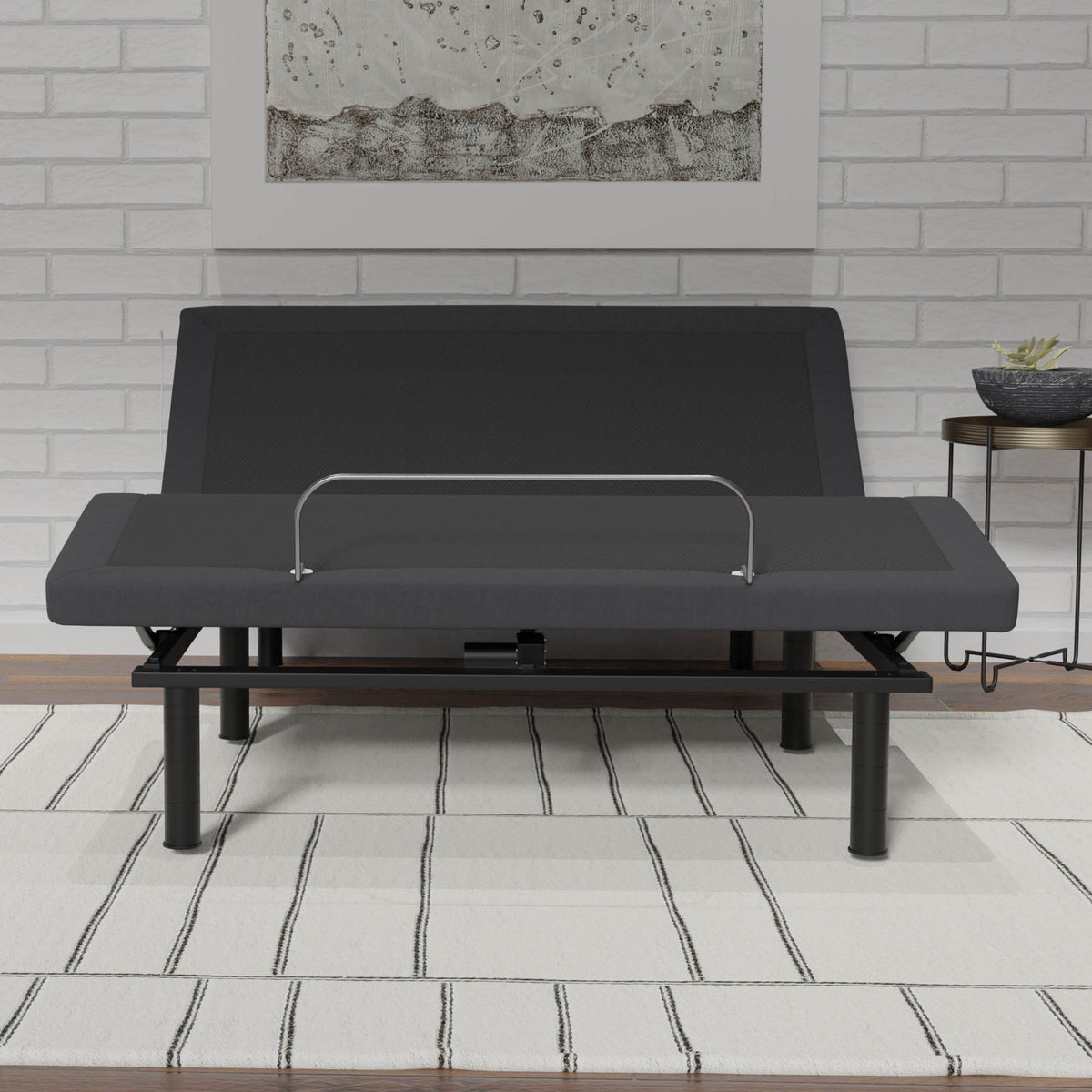 Adjustable Queen Bed Base with Voice Command and LED Lights - Black, photo 2 of 7