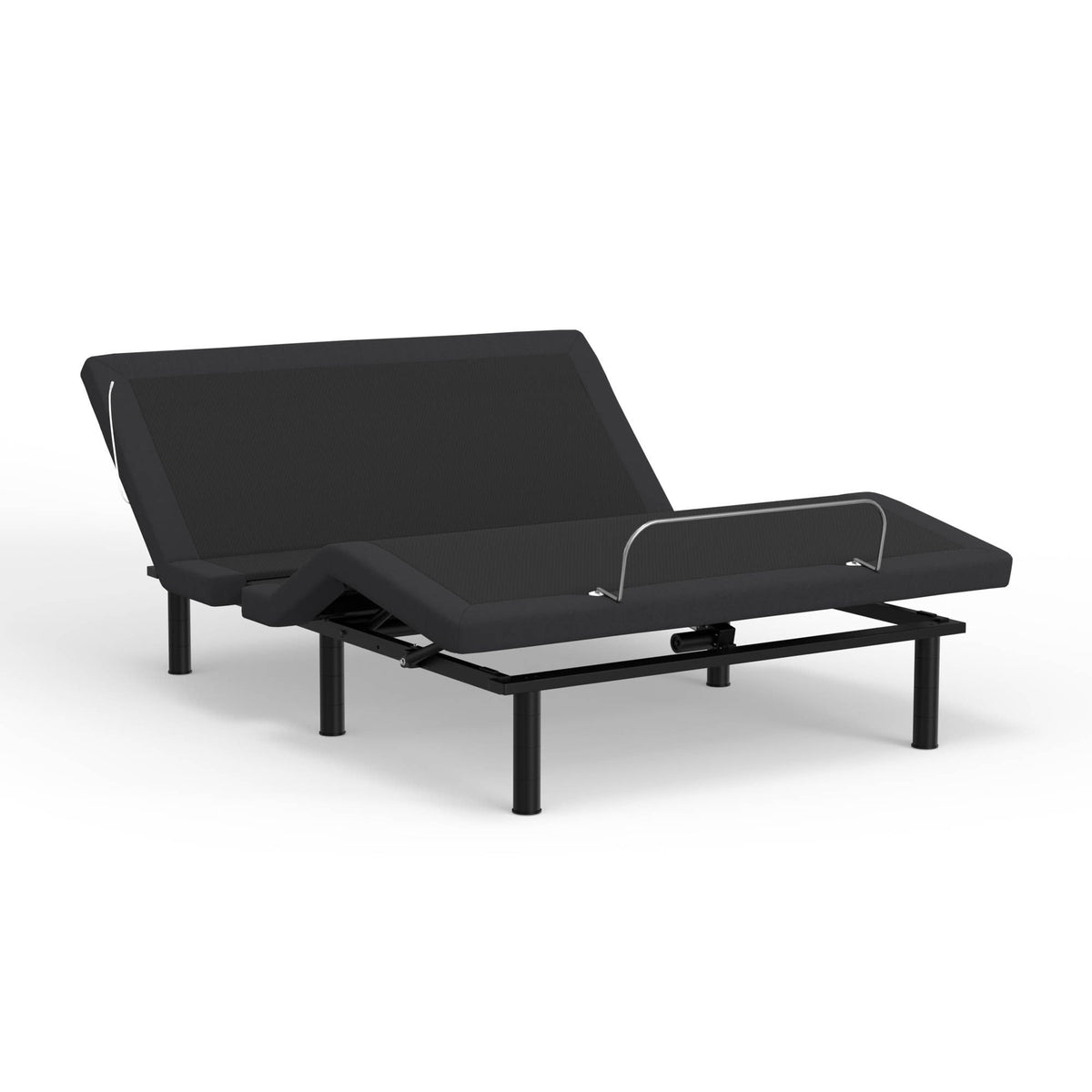 Adjustable Queen Bed Base with Voice Command and LED Lights - Black, photo 4 of 7