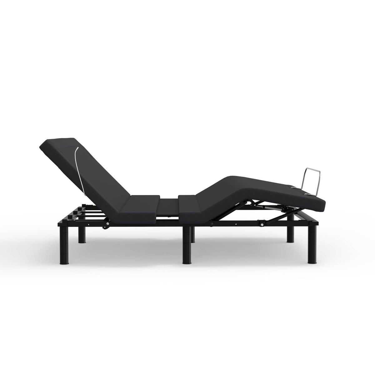 Adjustable Queen Bed Base with Voice Command and LED Lights - Black, photo 5 of 7