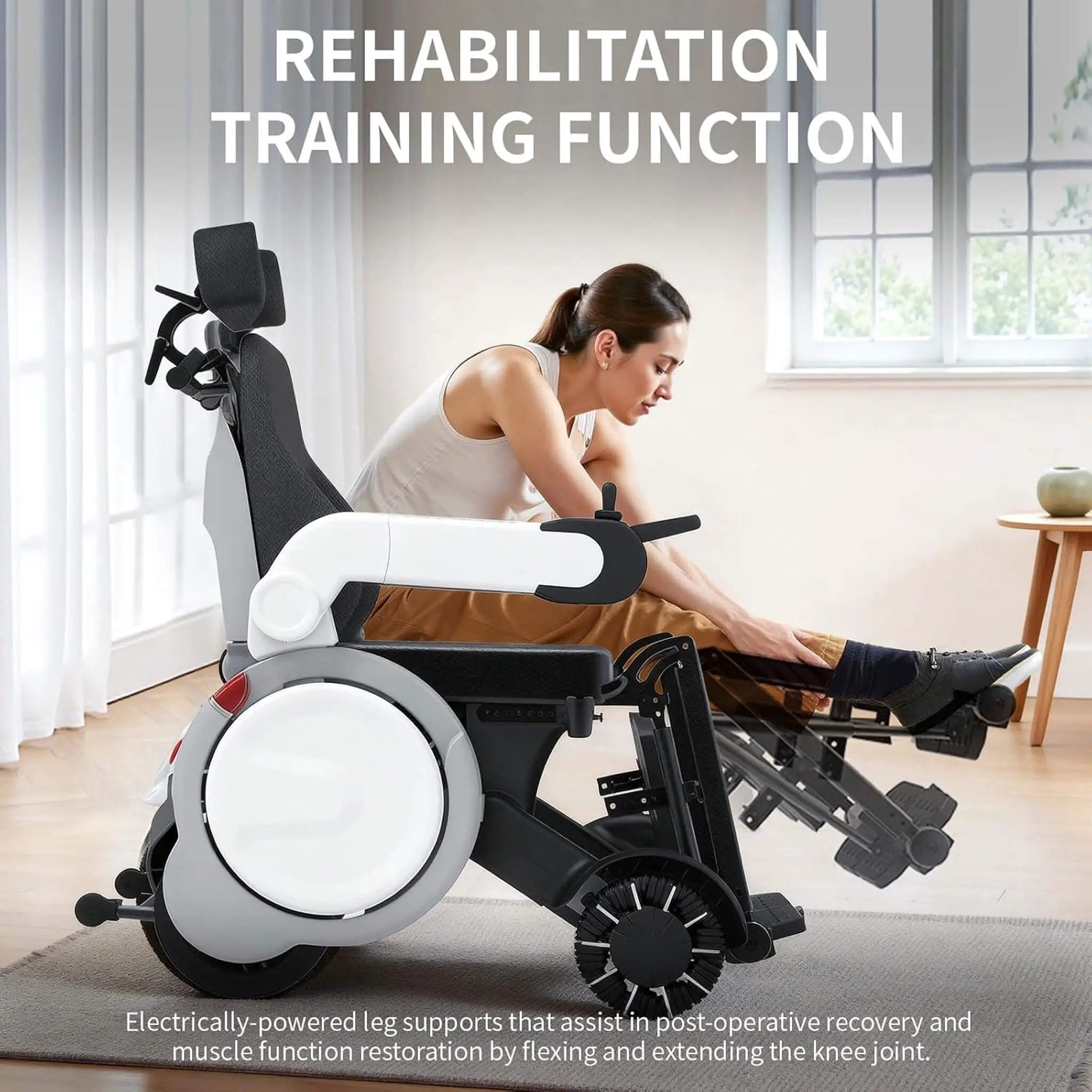 Motivo One-Touch Zero Gravity Electric Folding Wheelchair [FDA-Approved] (SAK20968) by SAKSBY WHOLESALE