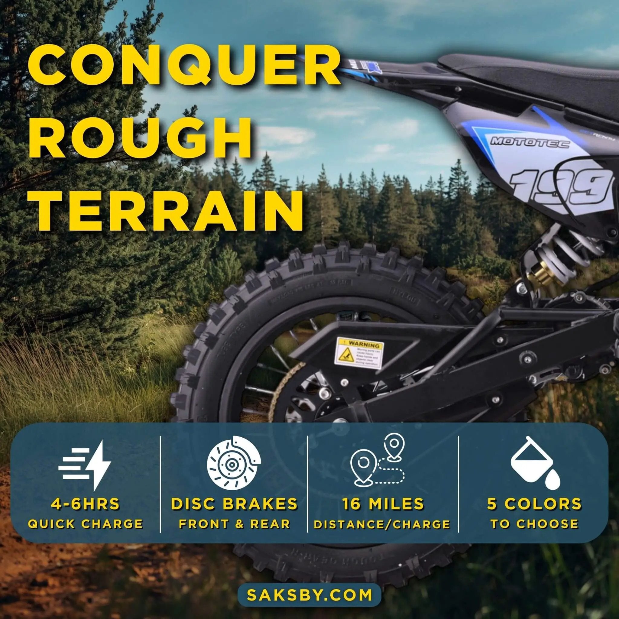 MotoTec 48V 1800W Pro High-Performance Electric Dirt Bike (SAK51948) by SAKSBY WHOLESALE
