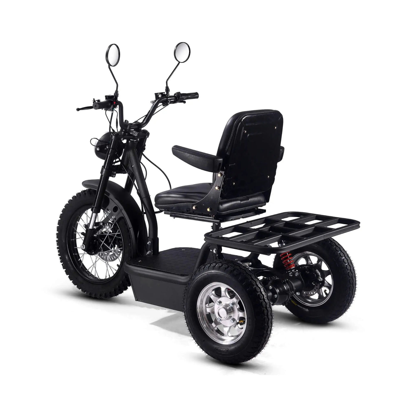 MotoTec 60V 1800W Black Three-Wheel Electric Scooter (SAK86025) by SAKSBY WHOLESALE