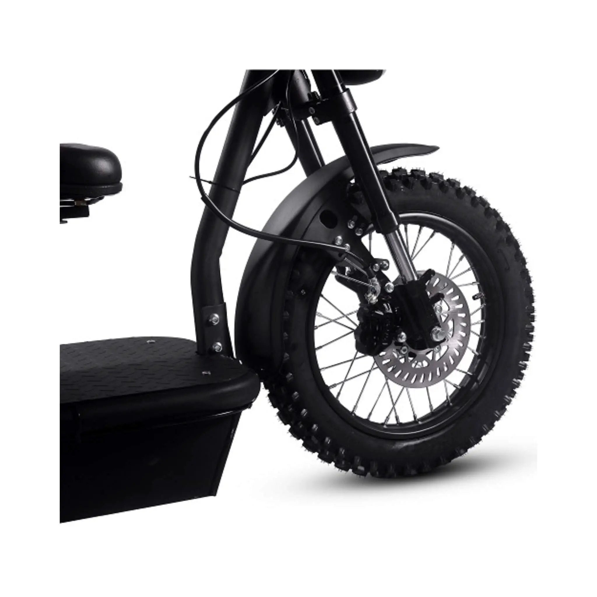 MotoTec 60V 1800W Black Three-Wheel Electric Scooter (SAK86025) by SAKSBY WHOLESALE