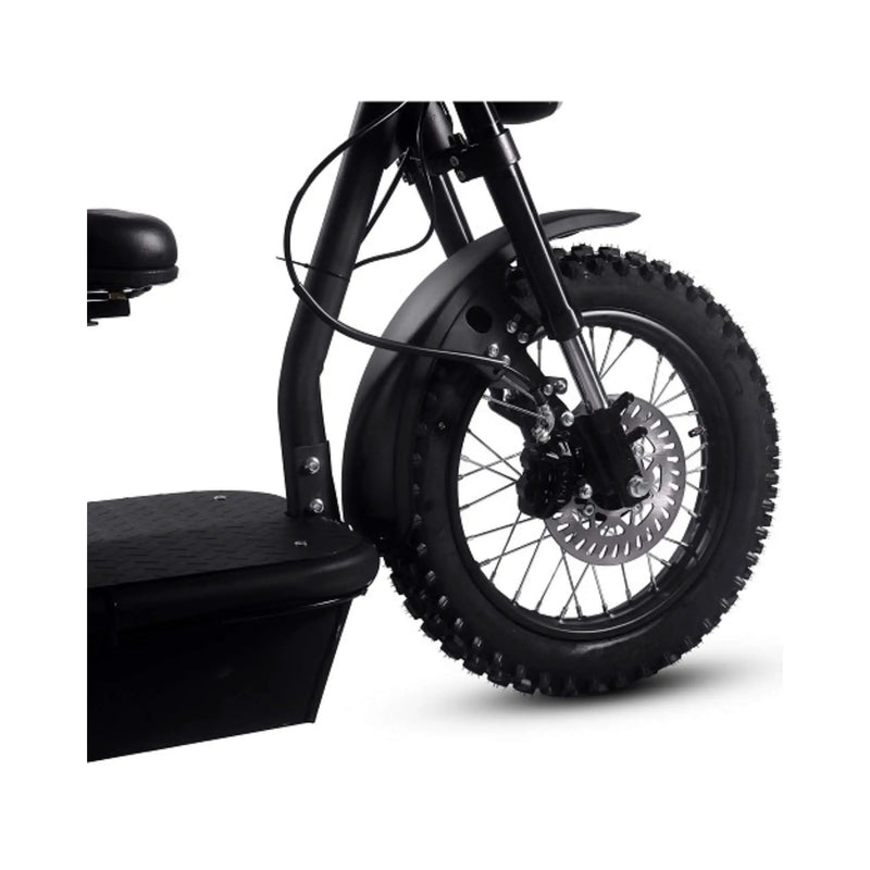 MotoTec 60V 1800W Black Three-Wheel Electric Scooter (SAK86025) by SAKSBY WHOLESALE