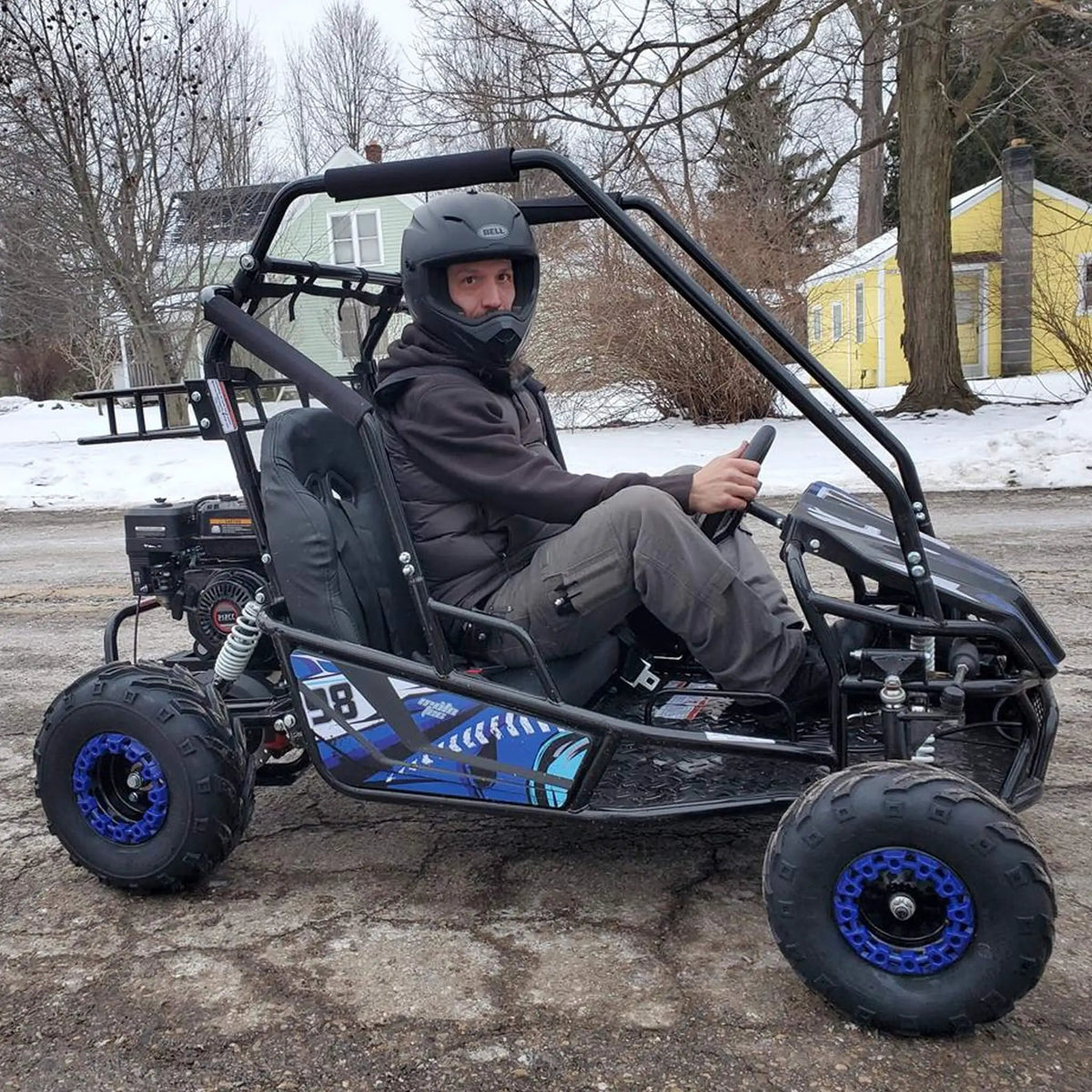 MotoTec Mud XL 212CC 2-Seat Go Kart With Full Suspension (SAK27195) by SAKSBY WHOLESALE