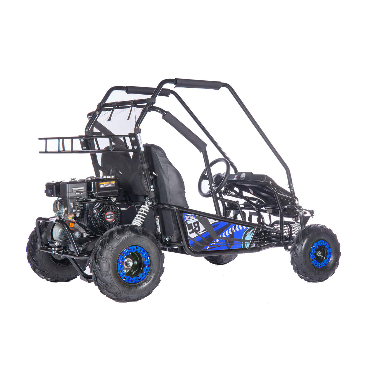 MotoTec Mud XL 212CC 2-Seat Go Kart With Full Suspension (SAK27195) by SAKSBY WHOLESALE