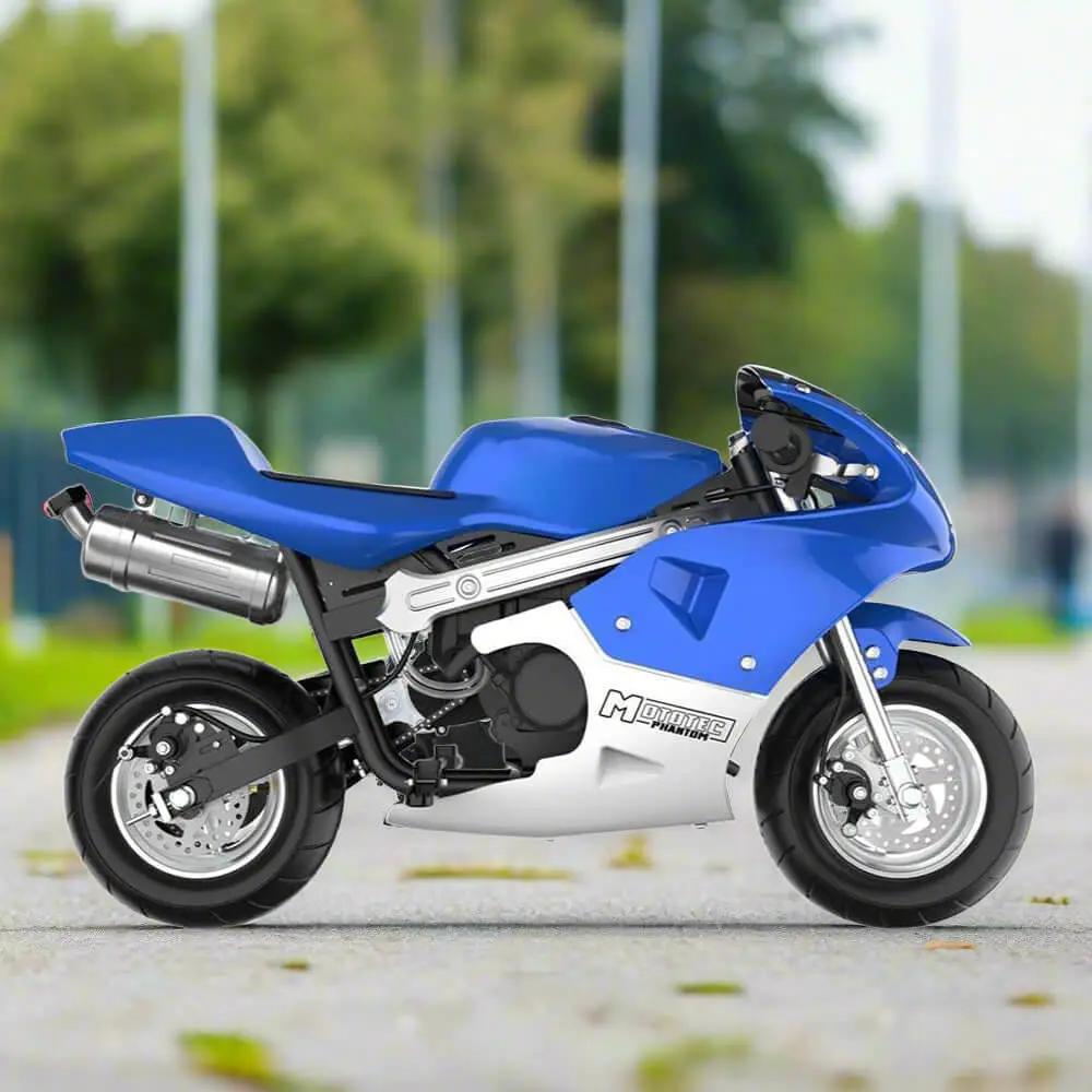 MotoTec Phantom 49CC Two-Stroke Gas Pocket Bike (SAK13859) by SAKSBY WHOLESALE