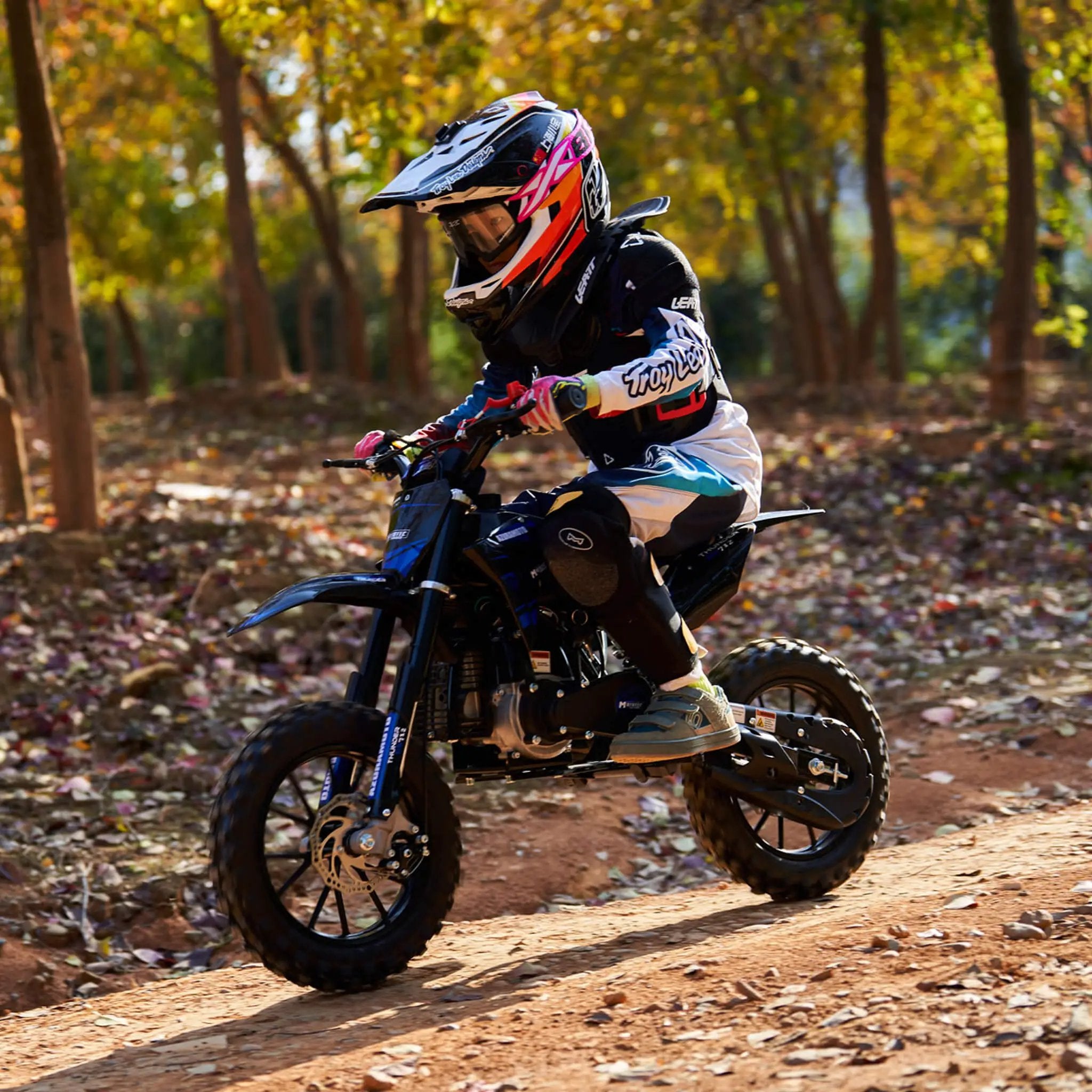 MotoTec Thunder 50CC 2-Stroke Kids Gas Dirt Bike (SAK37480) by SAKSBY WHOLESALE