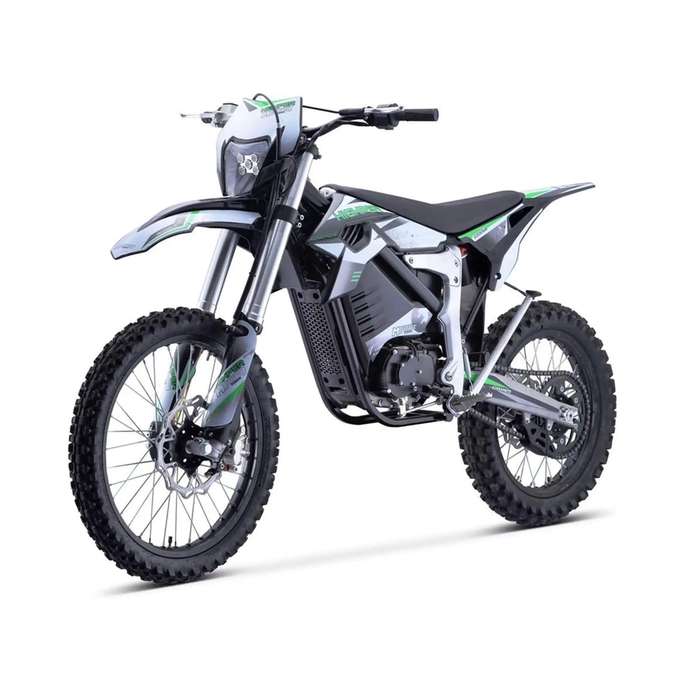 MotoTec Venom High-Performance 72V/12000W Electric Dirt Bike, White (SAK70326) by SAKSBY WHOLESALE