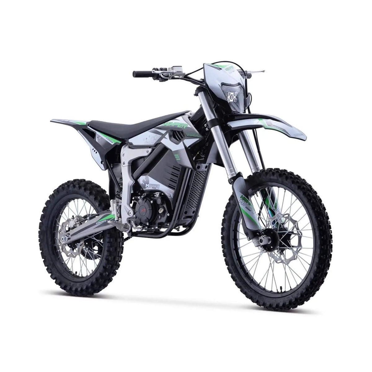 MotoTec Venom High-Performance 72V/12000W Electric Dirt Bike, White (SAK70326) by SAKSBY WHOLESALE