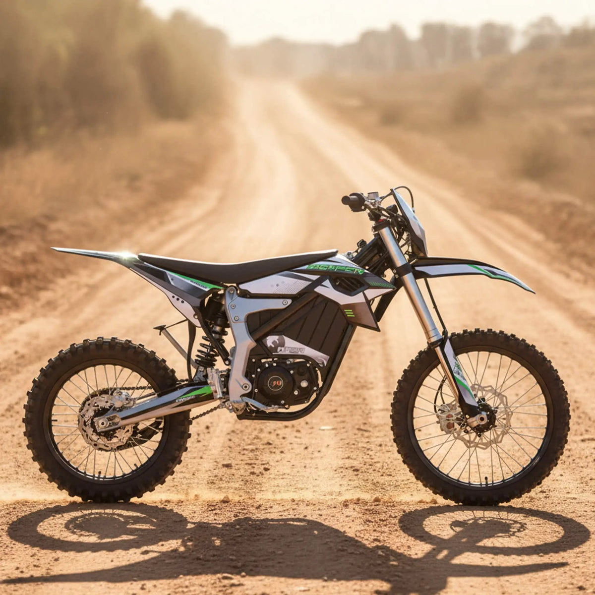 MotoTec Venom High-Performance 72V/12000W Electric Dirt Bike, White (SAK70326) by SAKSBY WHOLESALE