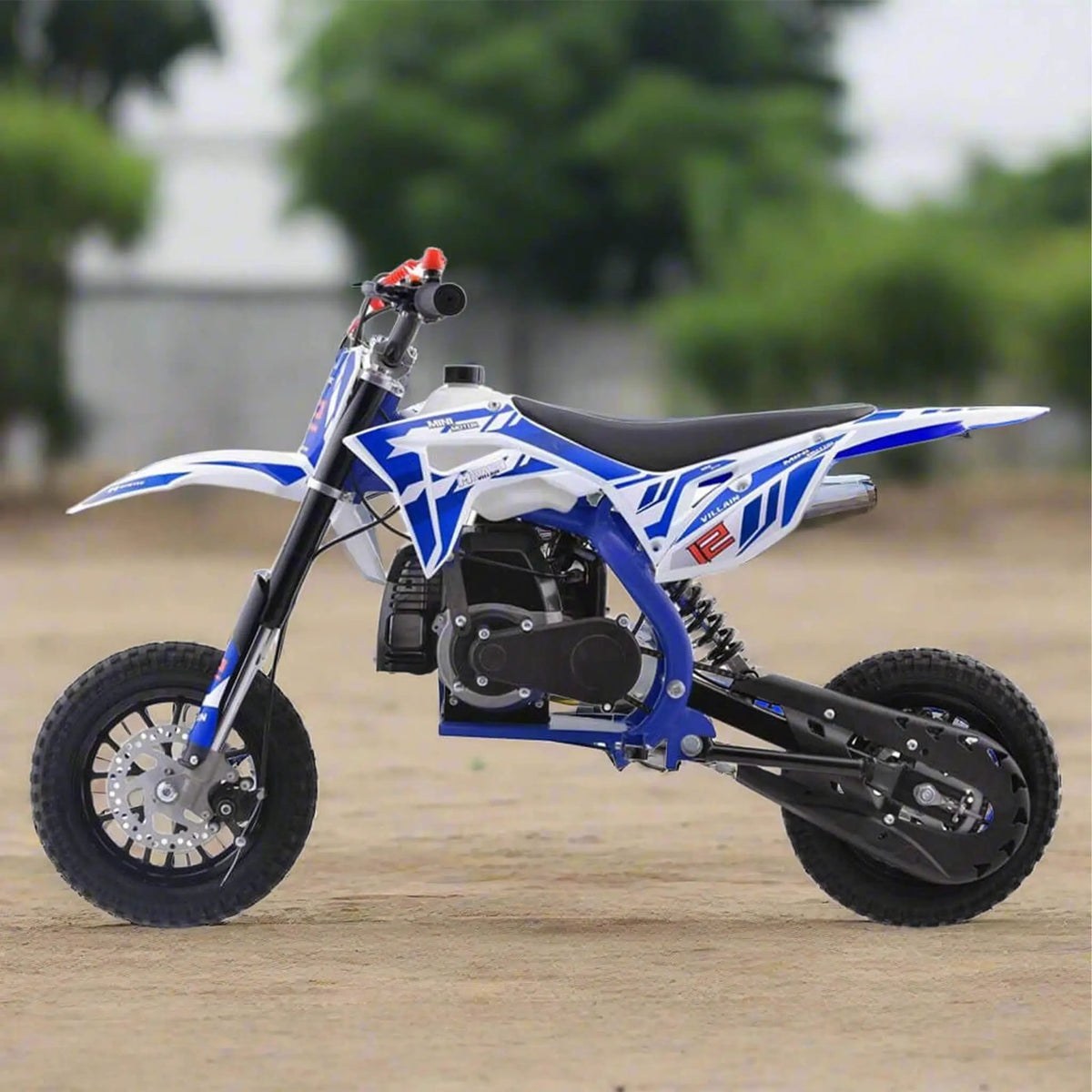 MotoTec Villain 52CC 2-Stroke Kids Gas Dirt Bike (SAK59274) by SAKSBY WHOLESALE