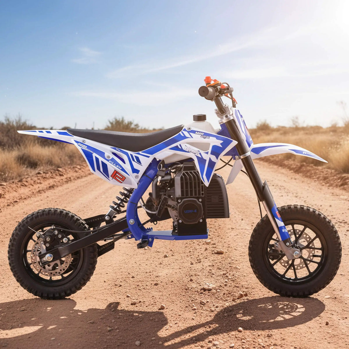 MotoTec Villain 52CC 2-Stroke Kids Gas Dirt Bike (SAK59274) by SAKSBY WHOLESALE