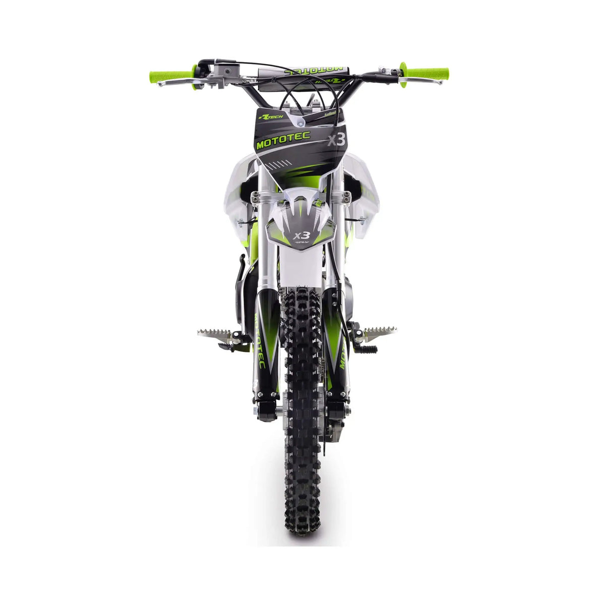 MotoTec X3 125CC 4-Stroke Green Gas-Powered Dirt Bike (SAK86035) by SAKSBY WHOLESALE