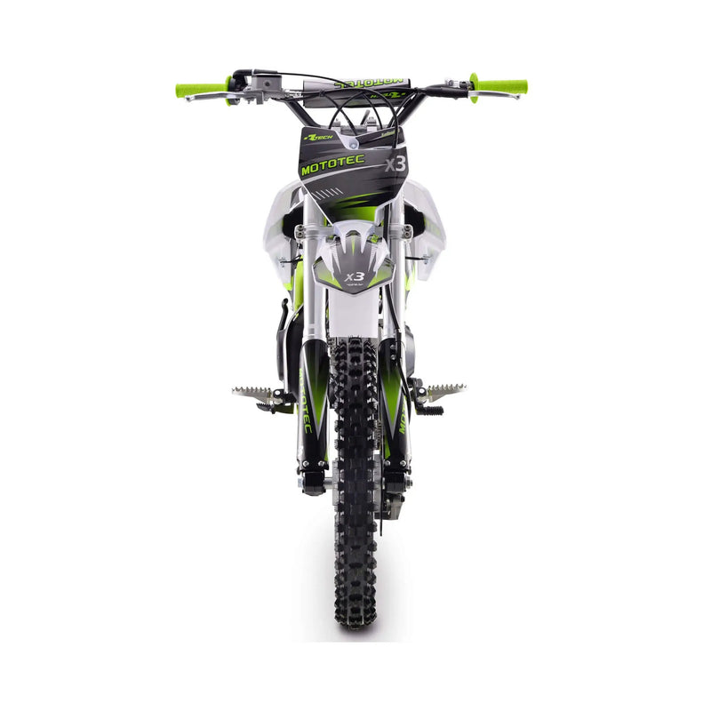 MotoTec X3 125CC 4-Stroke Green Gas-Powered Dirt Bike (SAK86035) by SAKSBY WHOLESALE