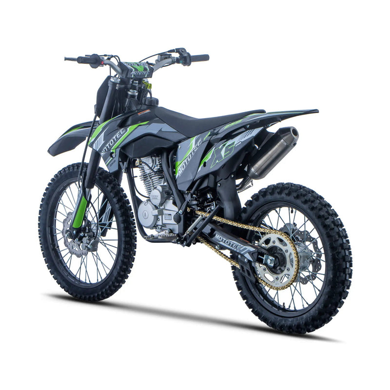 MotoTec X5 250CC 4-Stroke High-Performance Off-Road Gas Dirt Bike, Black (SAK39425) by SAKSBY WHOLESALE