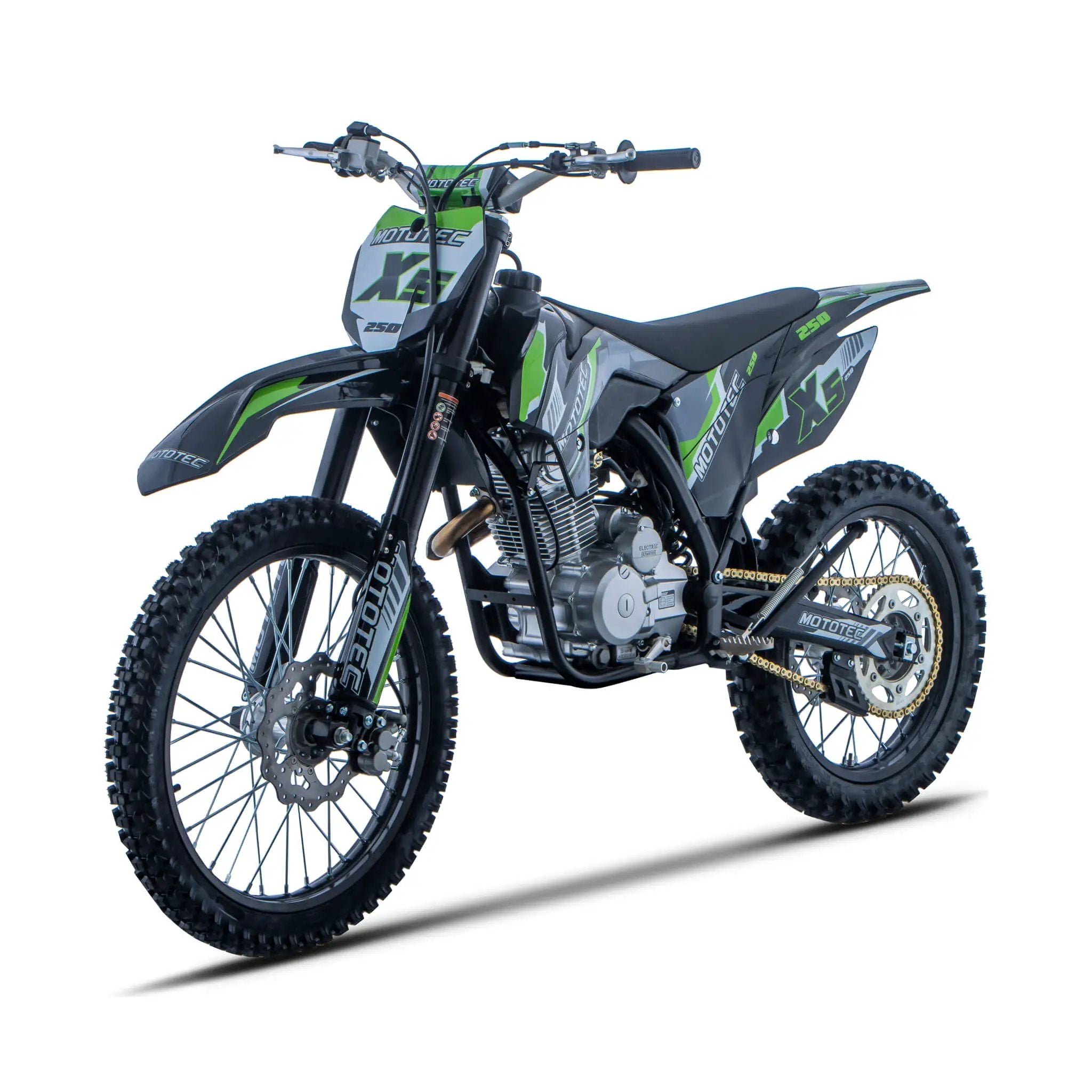 MotoTec X5 250CC 4-Stroke High-Performance Off-Road Gas Dirt Bike, Black (SAK39425) by SAKSBY WHOLESALE