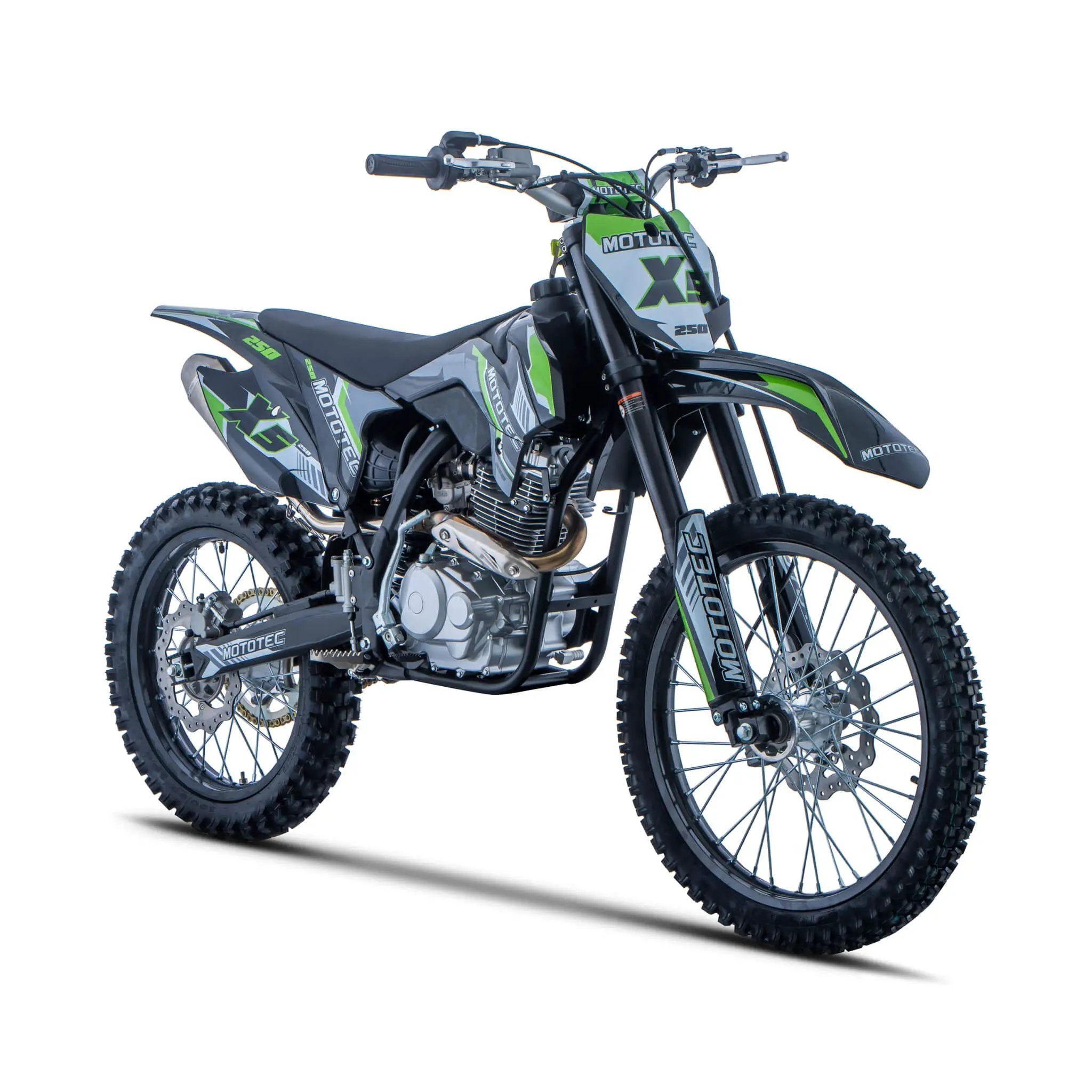 MotoTec X5 250CC 4-Stroke High-Performance Off-Road Gas Dirt Bike, Black (SAK39425) by SAKSBY WHOLESALE