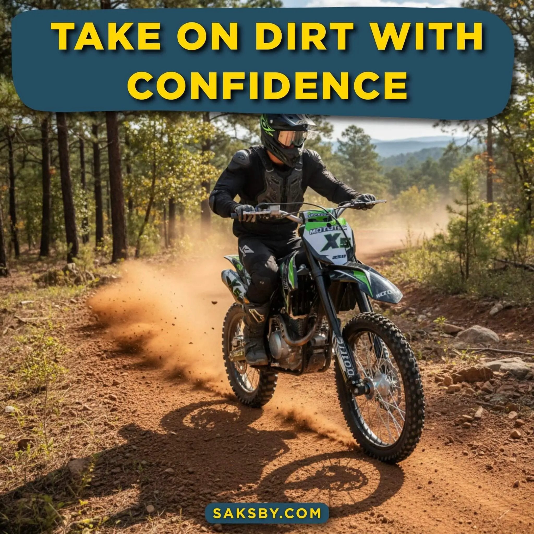 MotoTec X5 250CC 4-Stroke High-Performance Off-Road Gas Dirt Bike, Black (SAK39425) by SAKSBY WHOLESALE