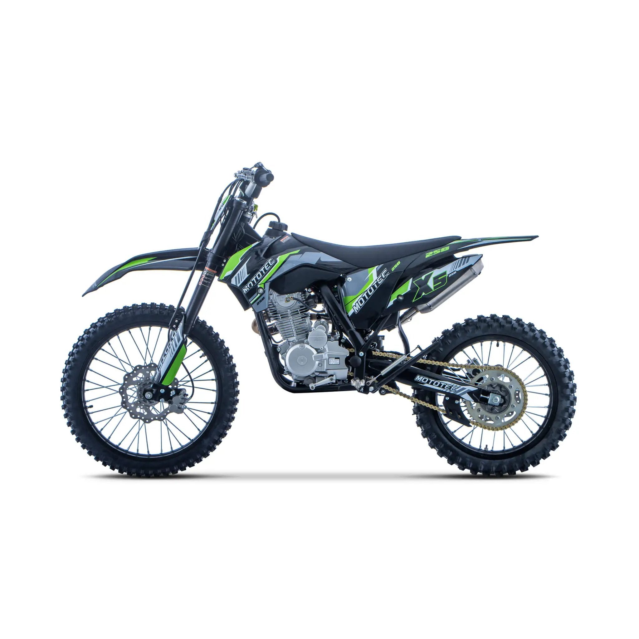 MotoTec X5 250CC 4-Stroke High-Performance Off-Road Gas Dirt Bike, Black (SAK39425) by SAKSBY WHOLESALE