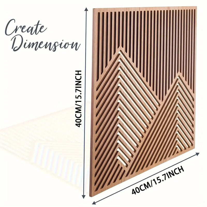 Mountain Wood 2 Piece Wall Art by House Of Avana