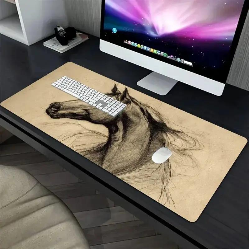 Mouse Pad - Non-Slip Beige Large by House Of Avana