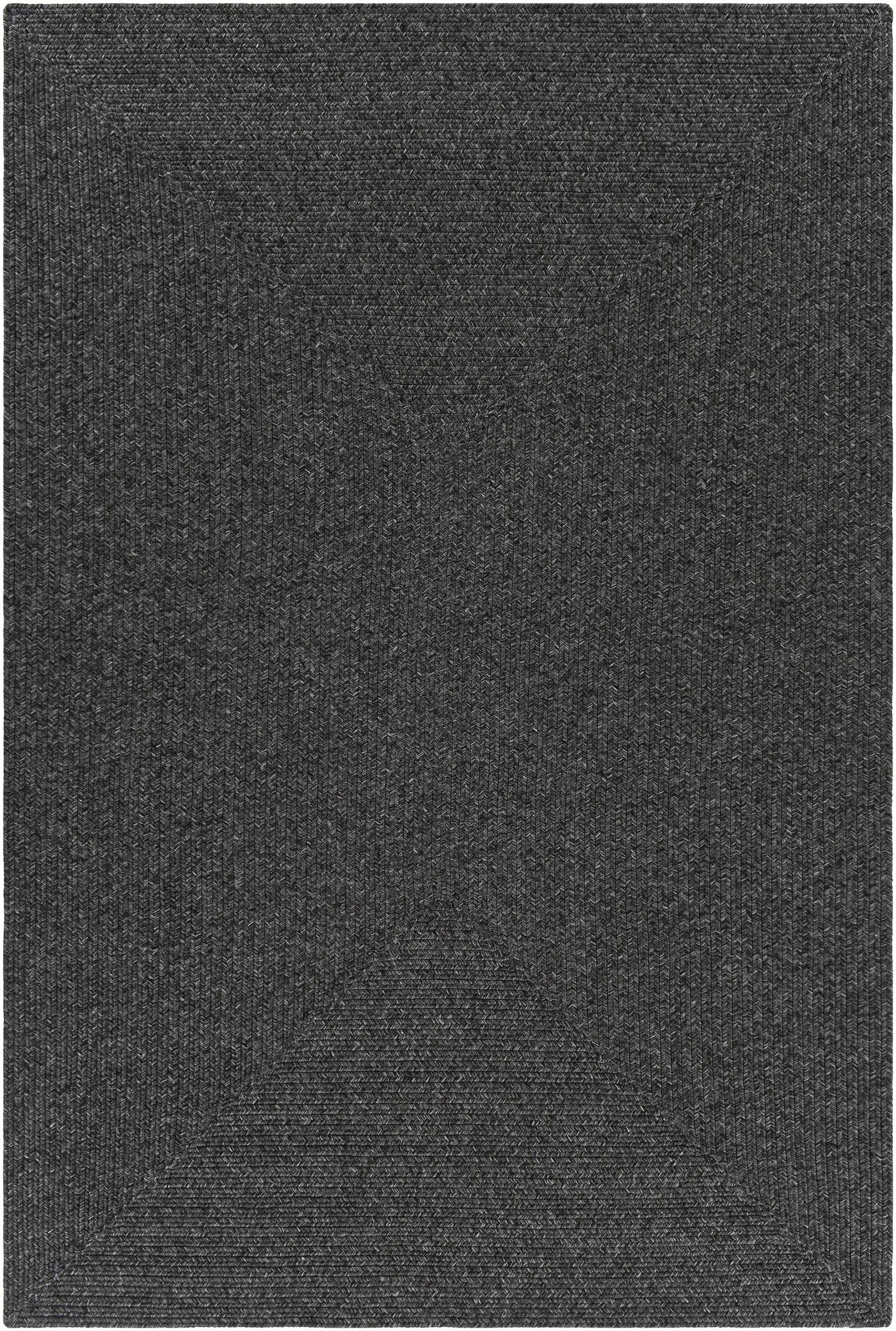 Black Braided Faux Jute Outdoor Rug by Boutique Rugs