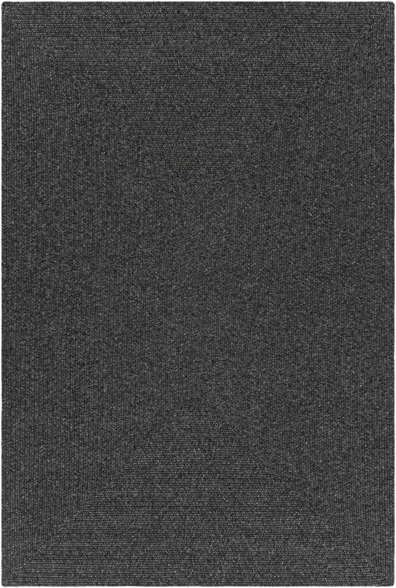 Black Braided Faux Jute Outdoor Rug by Boutique Rugs