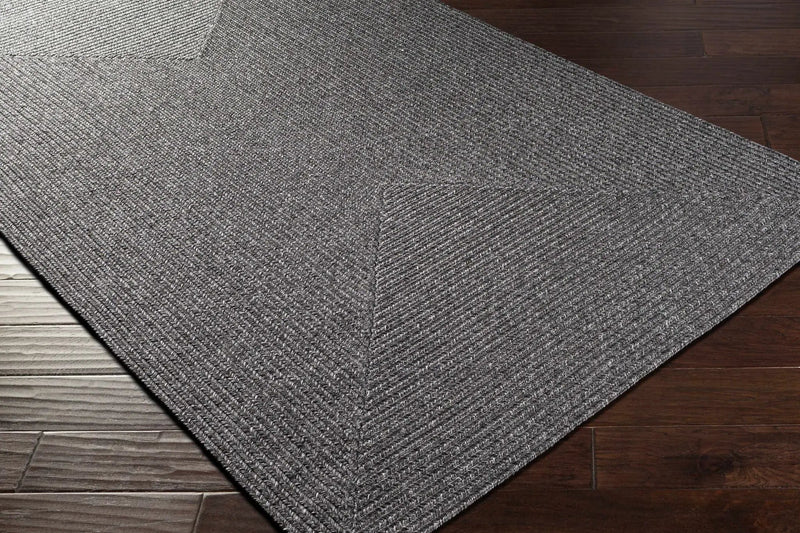 Black Braided Faux Jute Outdoor Rug by Boutique Rugs