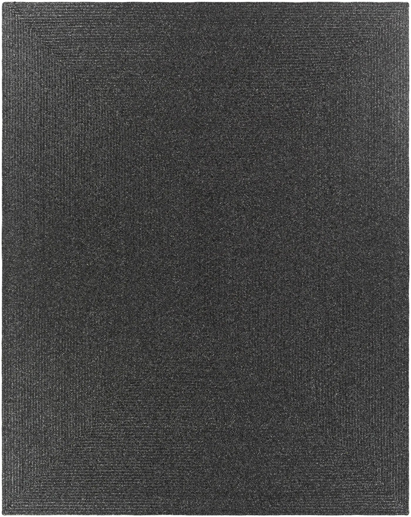 Black Braided Faux Jute Outdoor Rug by Boutique Rugs