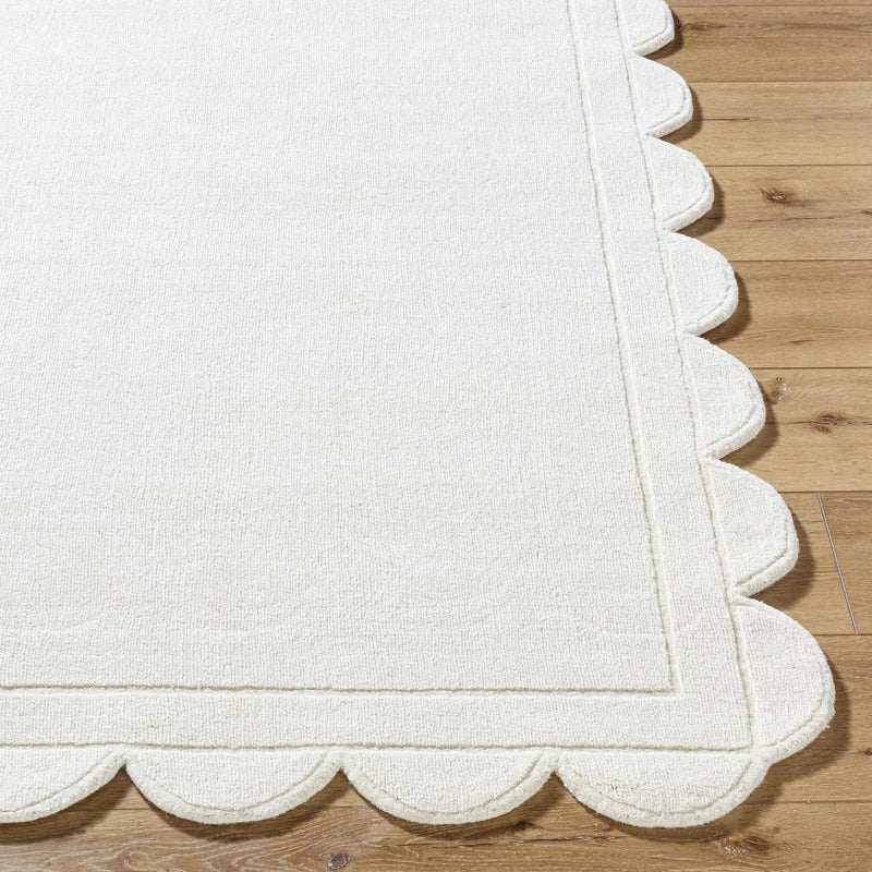 Uhuro White Geometric Area Rug by Boutique Rugs