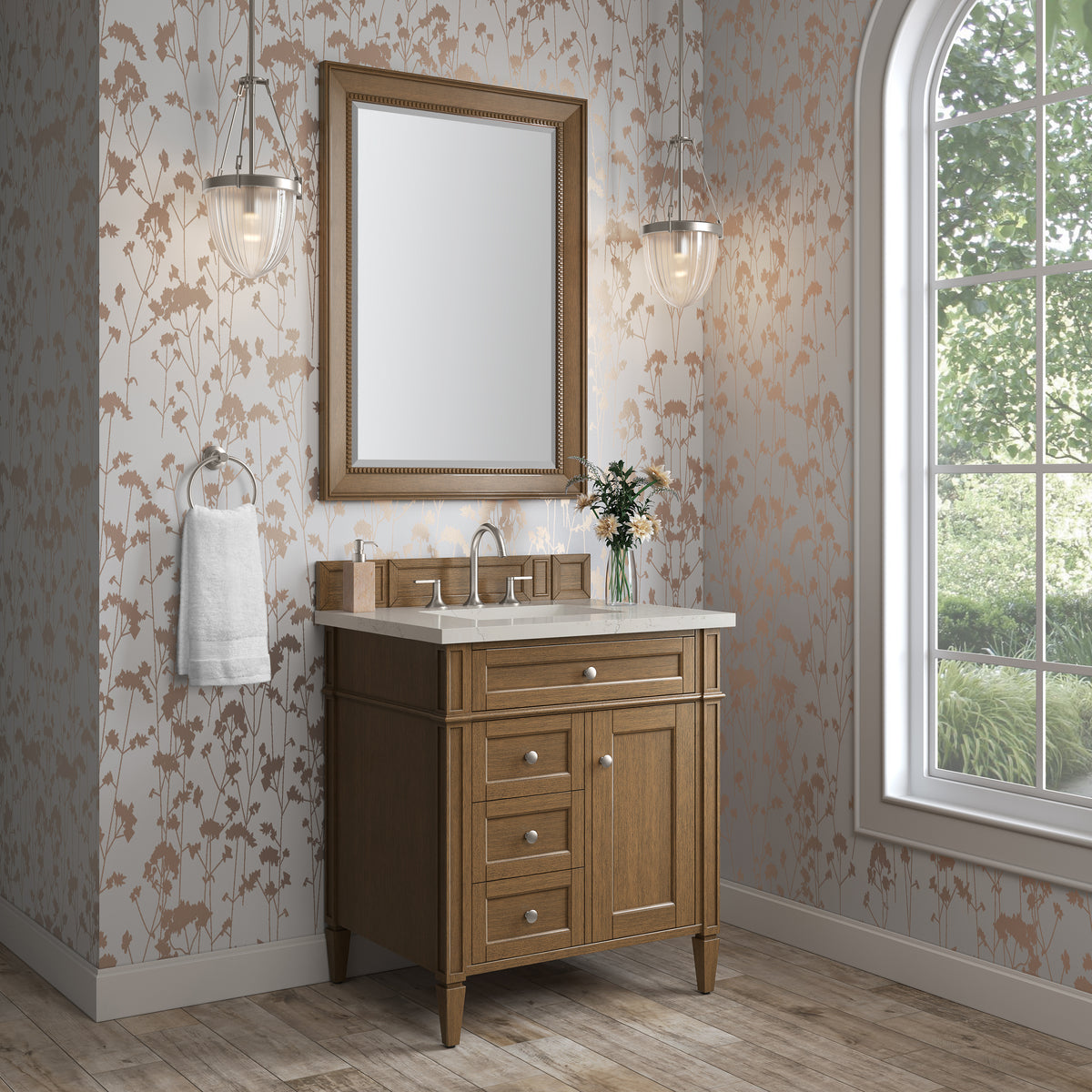 James Martin Brittany 30" Single Bathroom Vanity, Saddle Brown, view 31