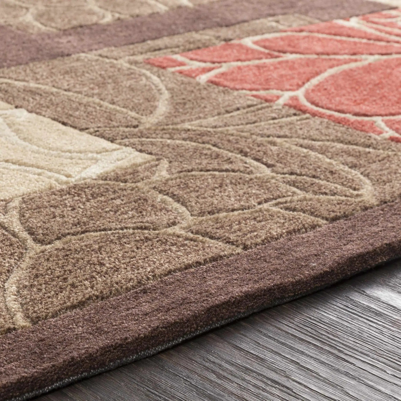 Brick Red-Brown Mosaic Area Rug - Clearance by Boutique Rugs