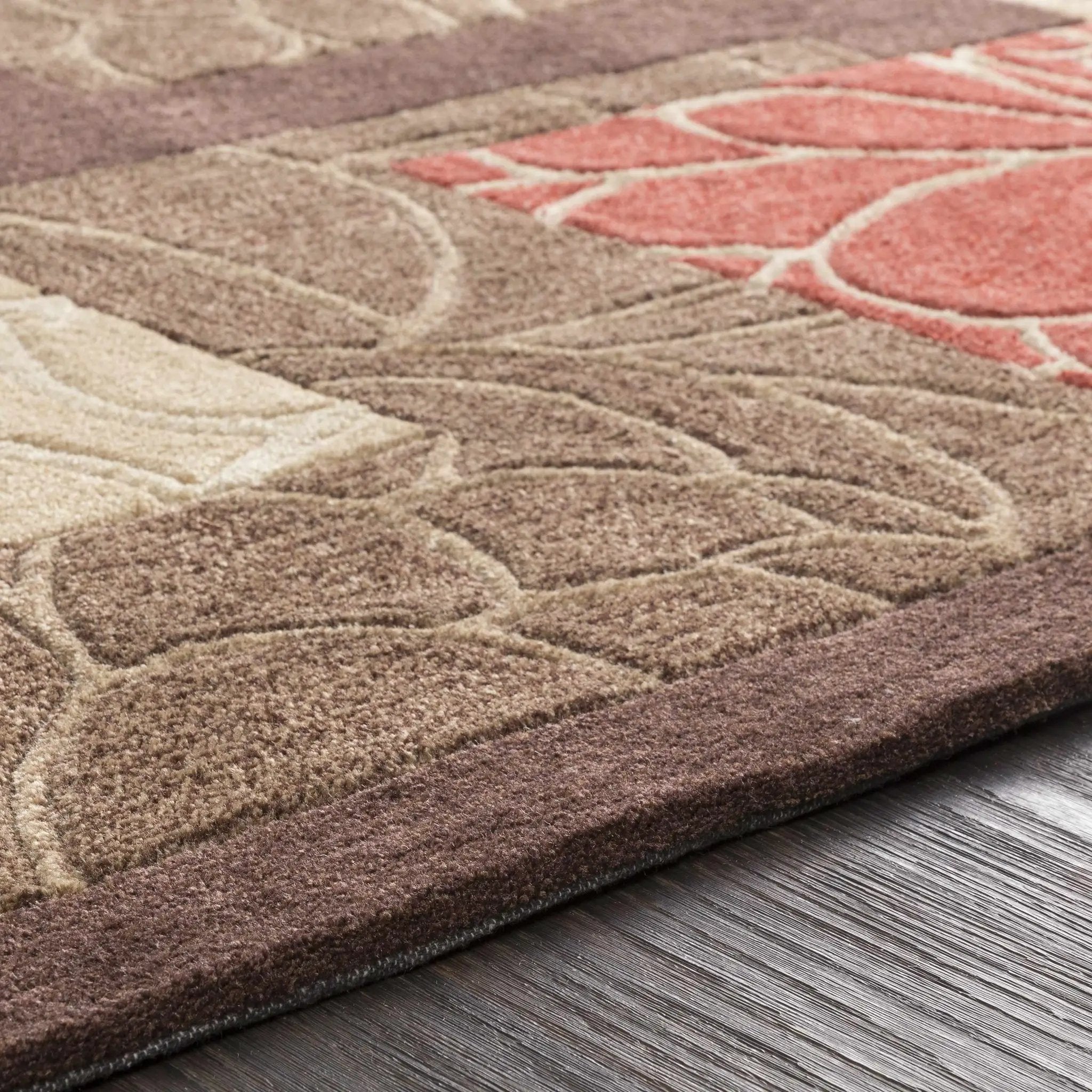Brick Red-Brown Mosaic Area Rug - Clearance by Boutique Rugs