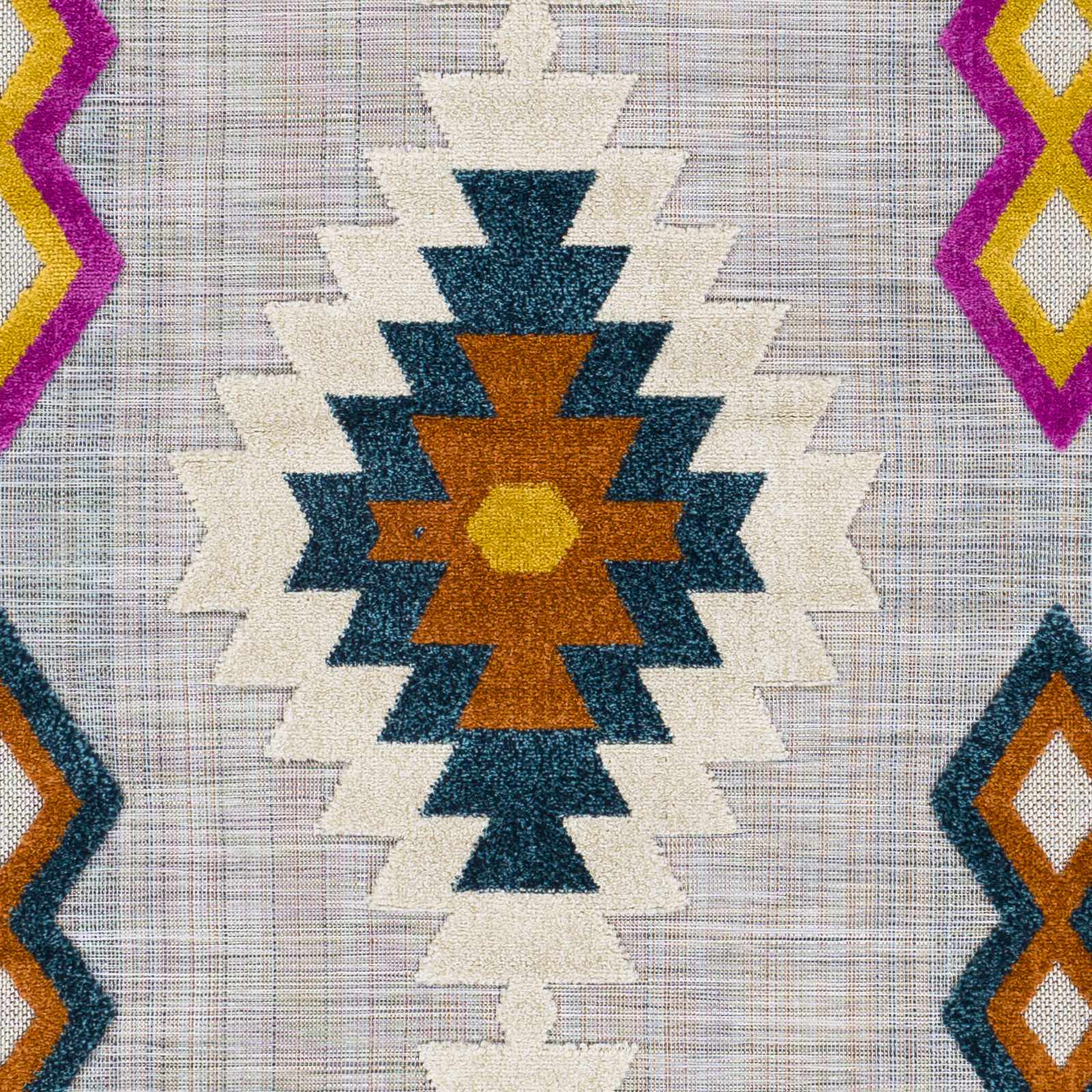 Alburg Southwestern Magenta Outdoor Carpet - Clearance by Boutique Rugs