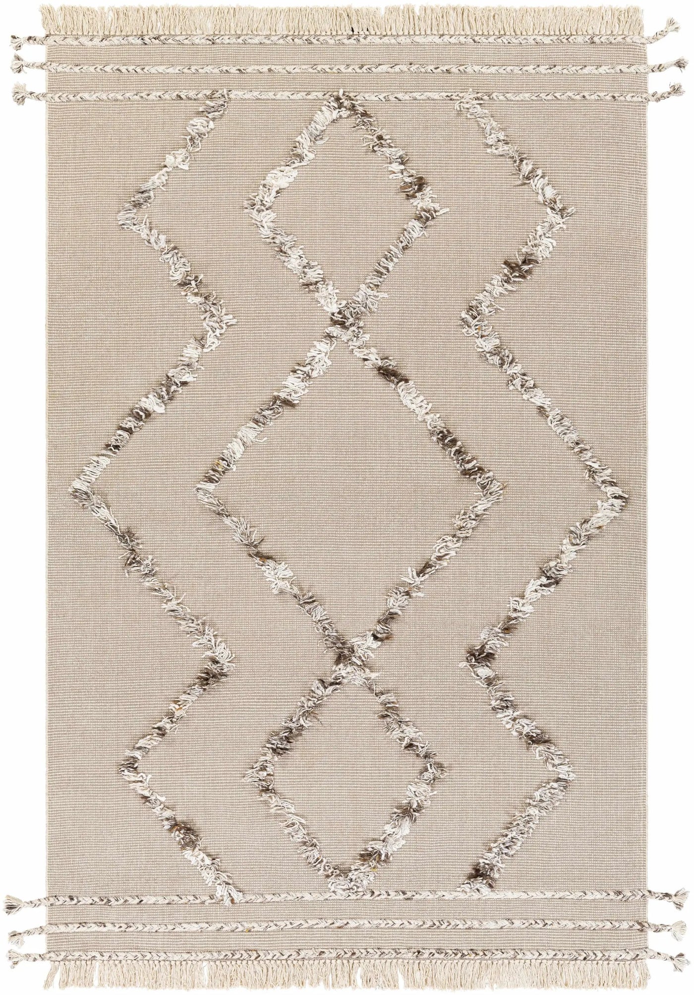 Marleston Taupe High-Low Rug - Clearance by Boutique Rugs