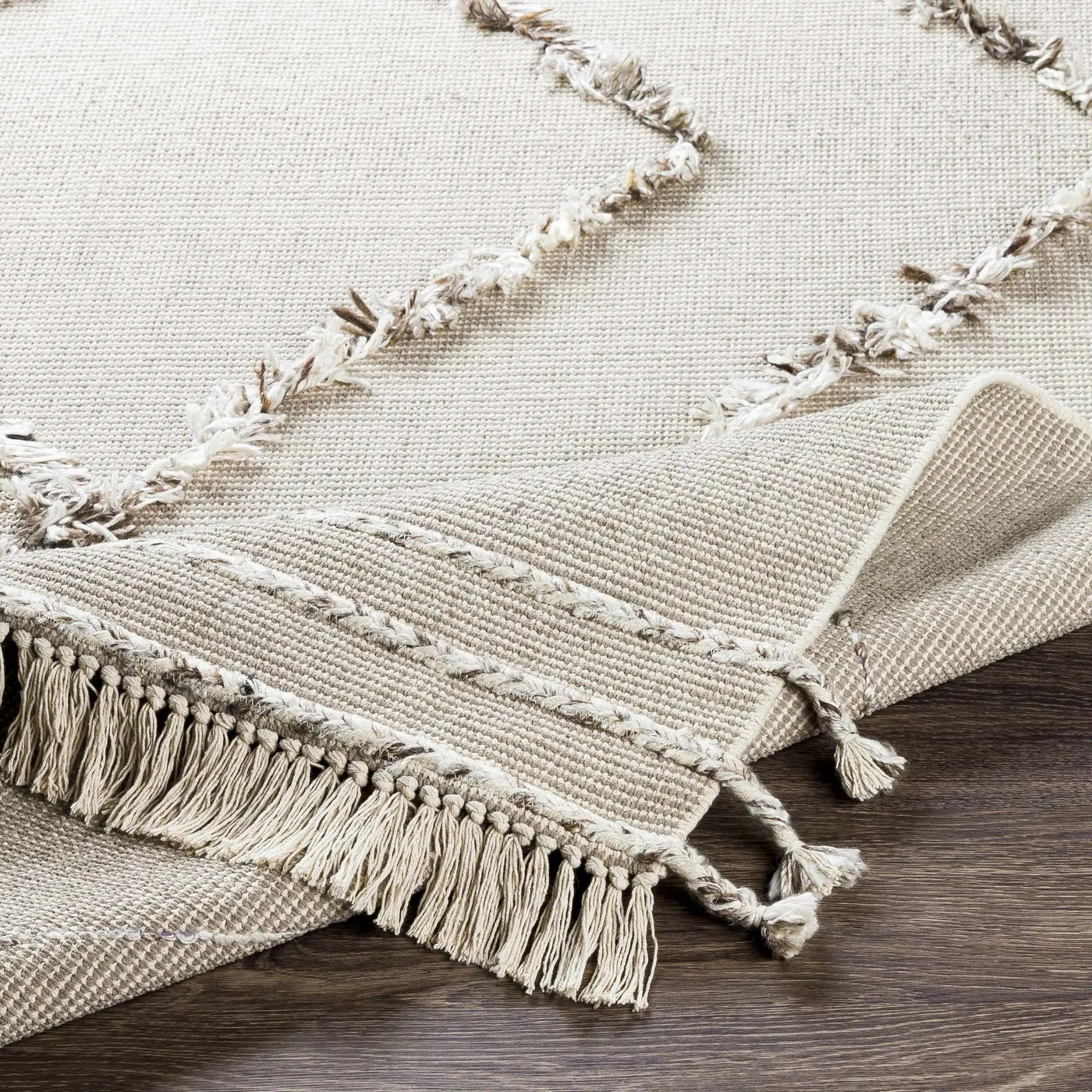 Marleston Taupe High-Low Rug - Clearance by Boutique Rugs