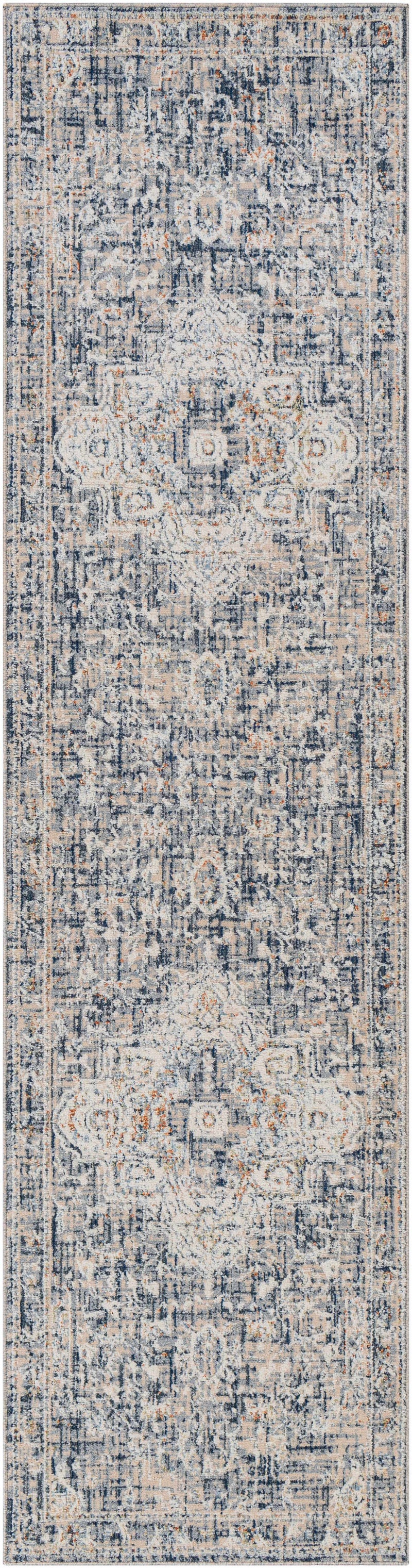 Buguey Blue & Gray Area Rug - Clearance by Boutique Rugs