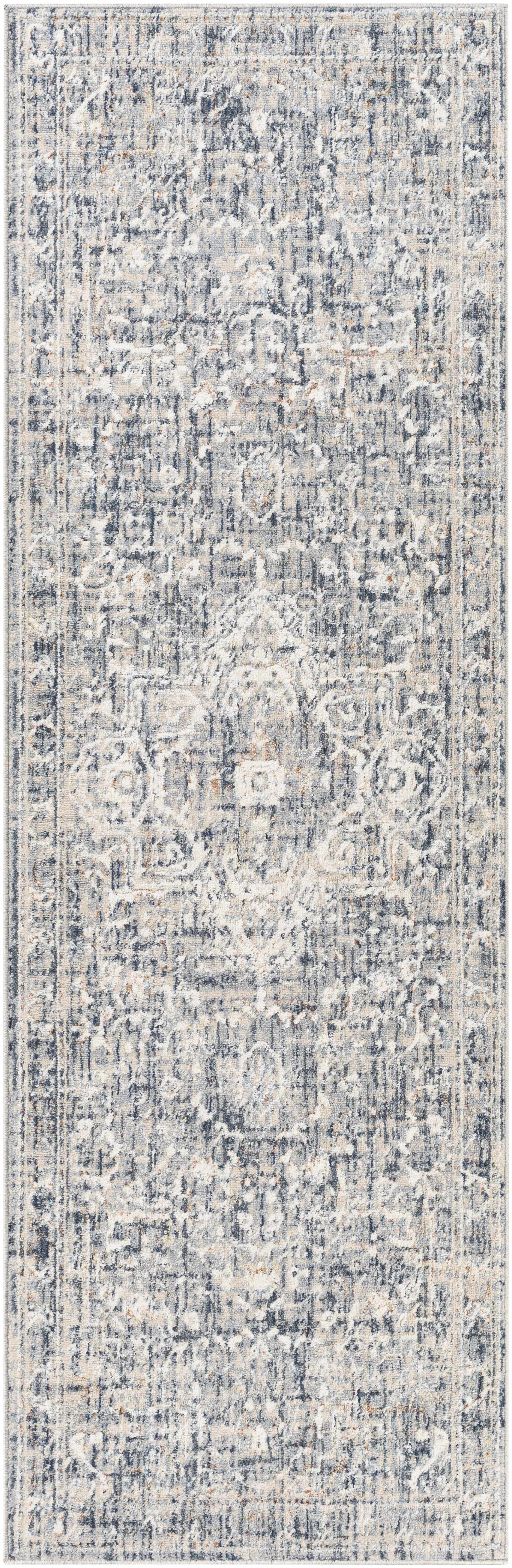 Buguey Blue & Gray Area Rug - Clearance by Boutique Rugs