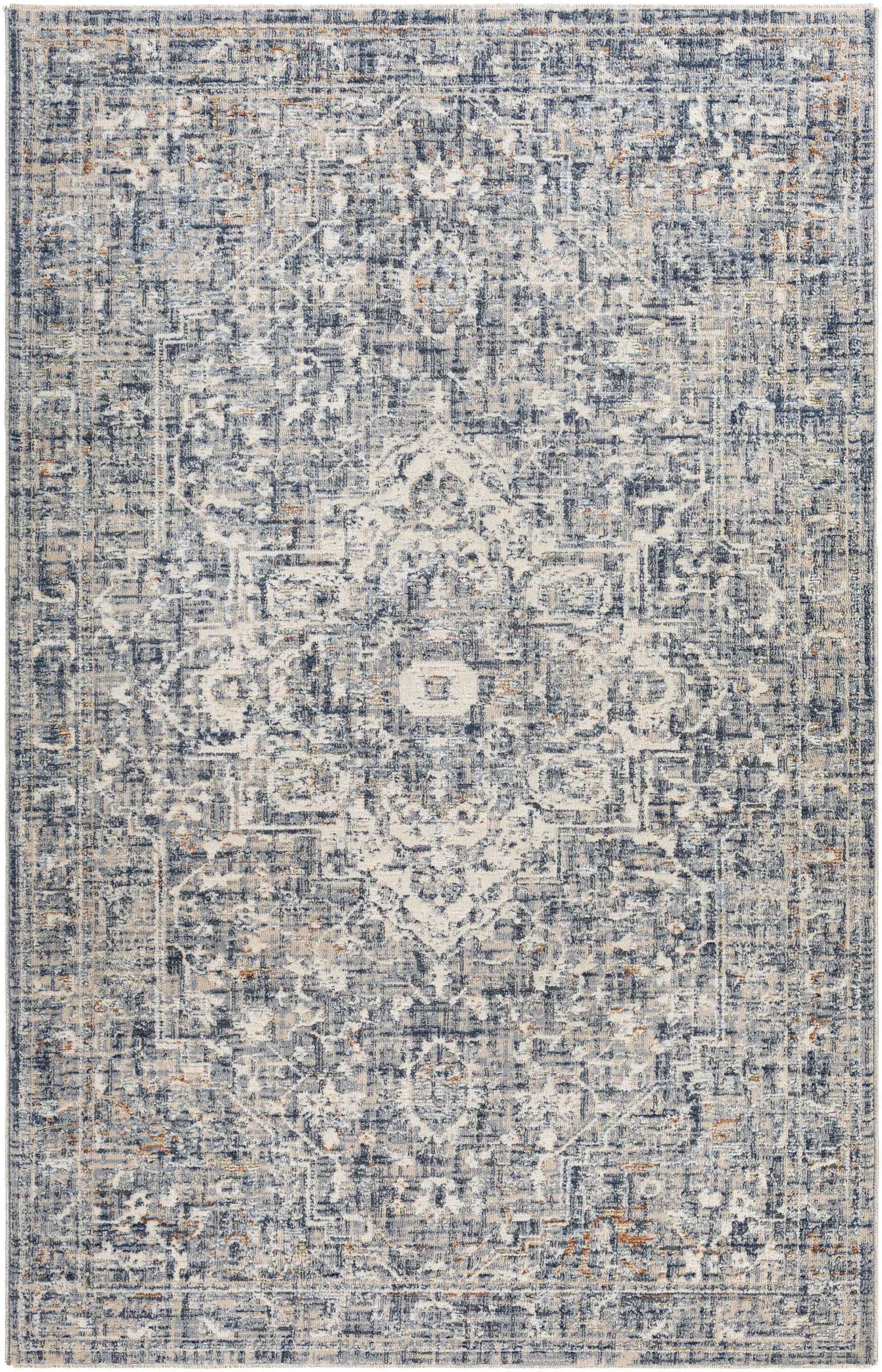 Buguey Blue & Gray Area Rug - Clearance by Boutique Rugs
