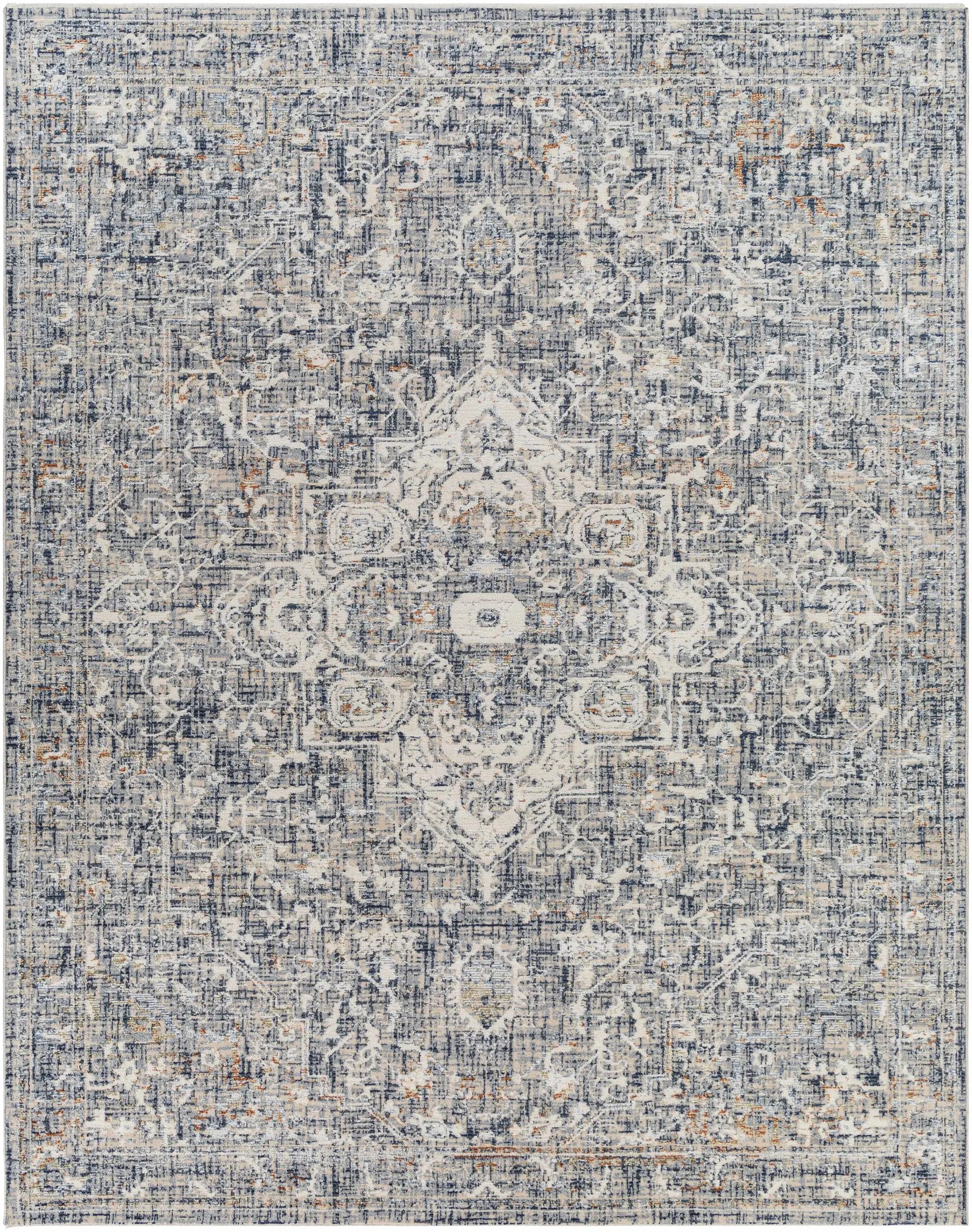 Buguey Blue & Gray Area Rug - Clearance by Boutique Rugs