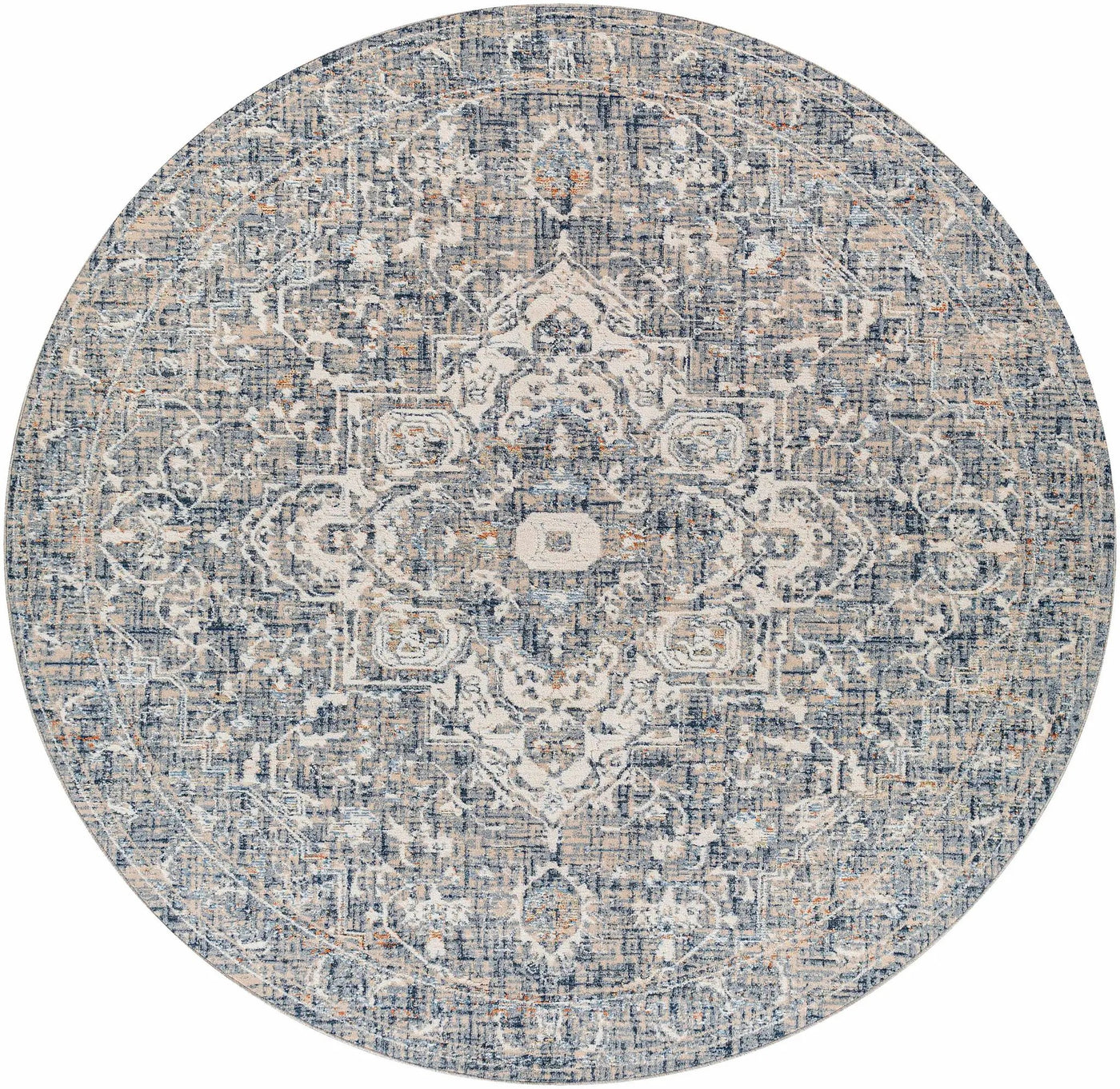 Buguey Blue & Gray Area Rug - Clearance by Boutique Rugs