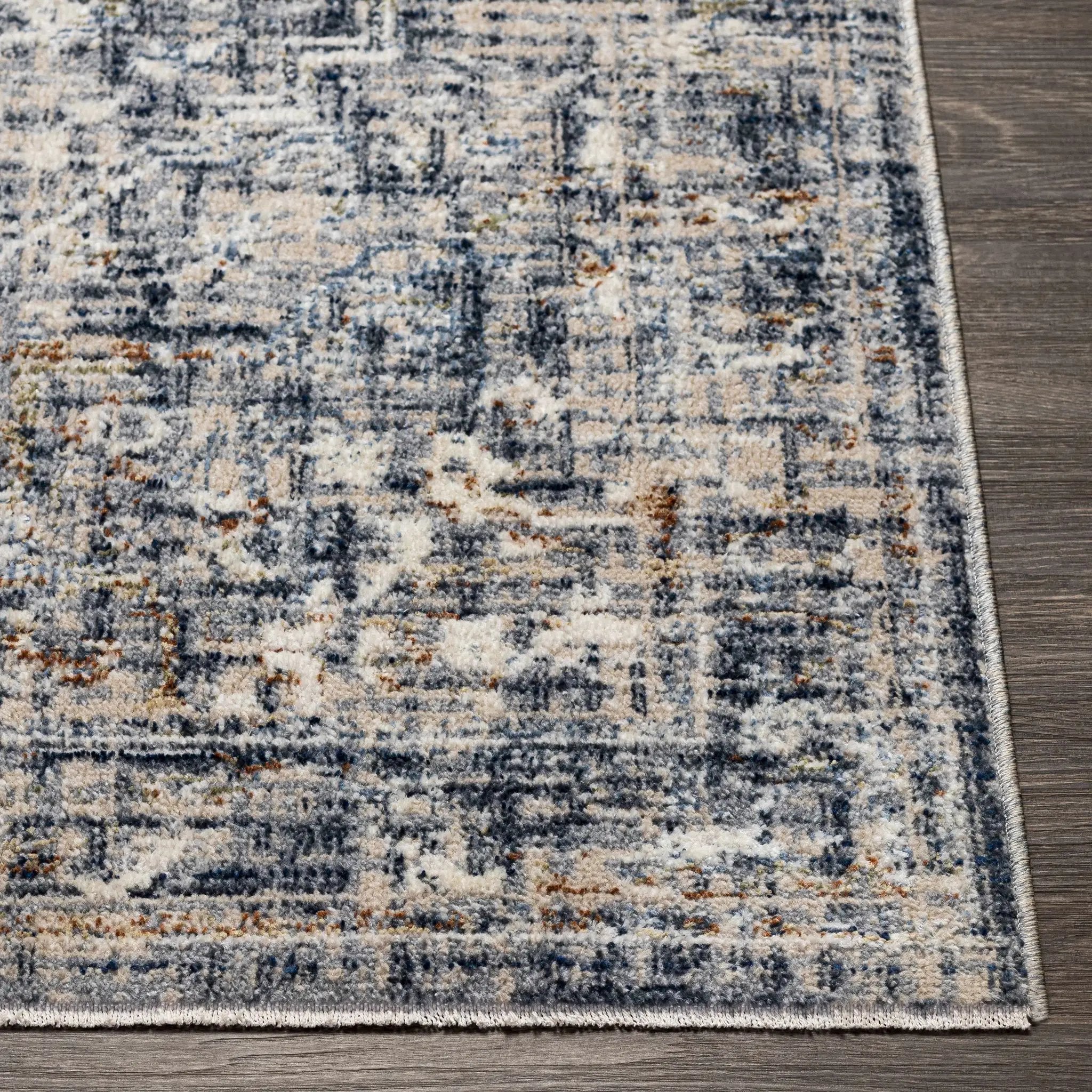 Buguey Blue & Gray Area Rug - Clearance by Boutique Rugs