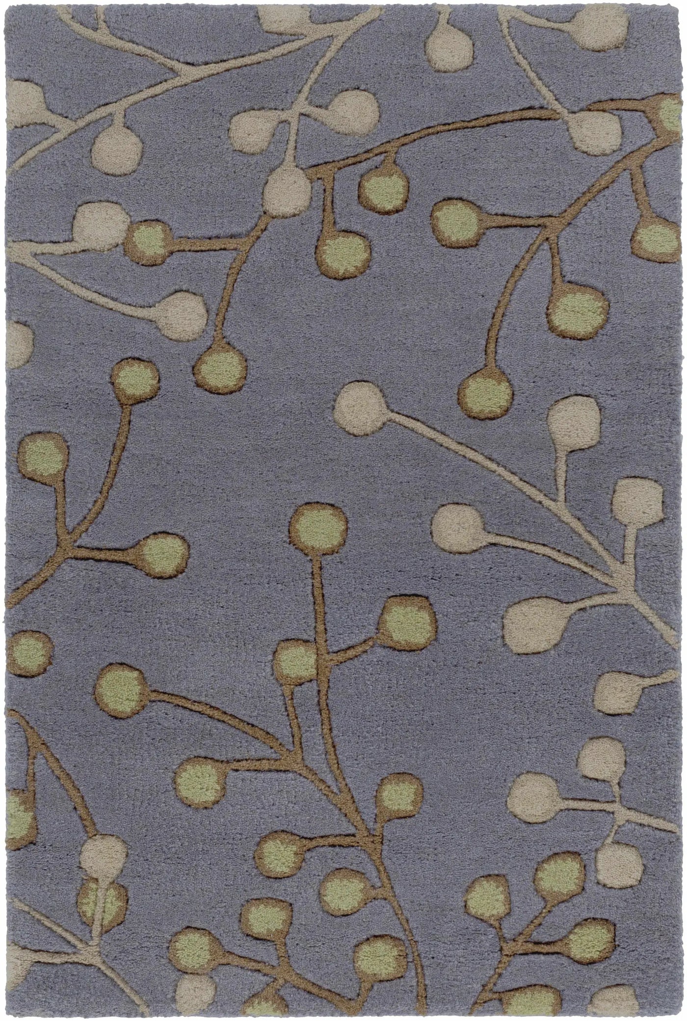 Elsu Brown Beige Wool Rug by Boutique Rugs
