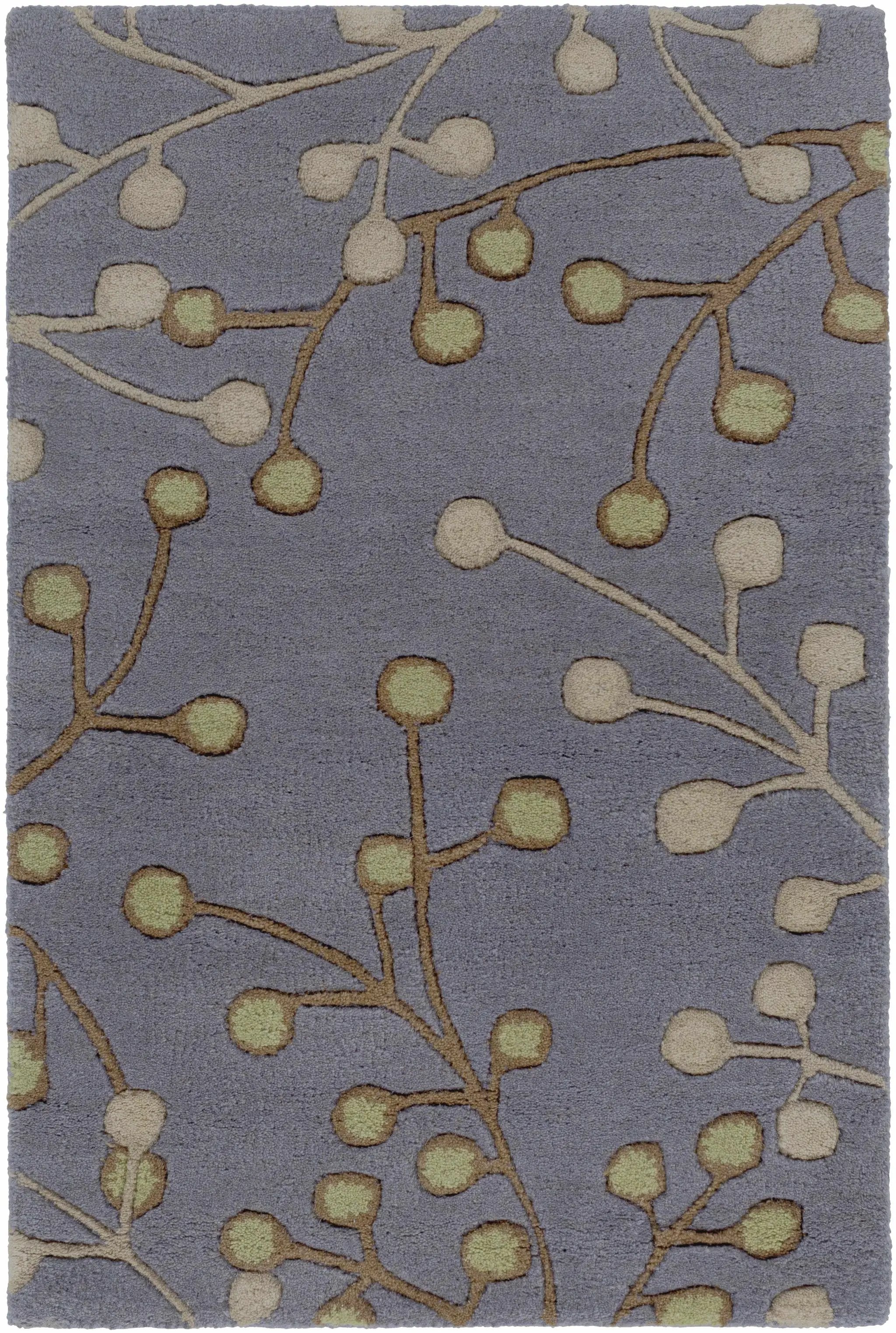 Elsu Brown Beige Wool Rug by Boutique Rugs